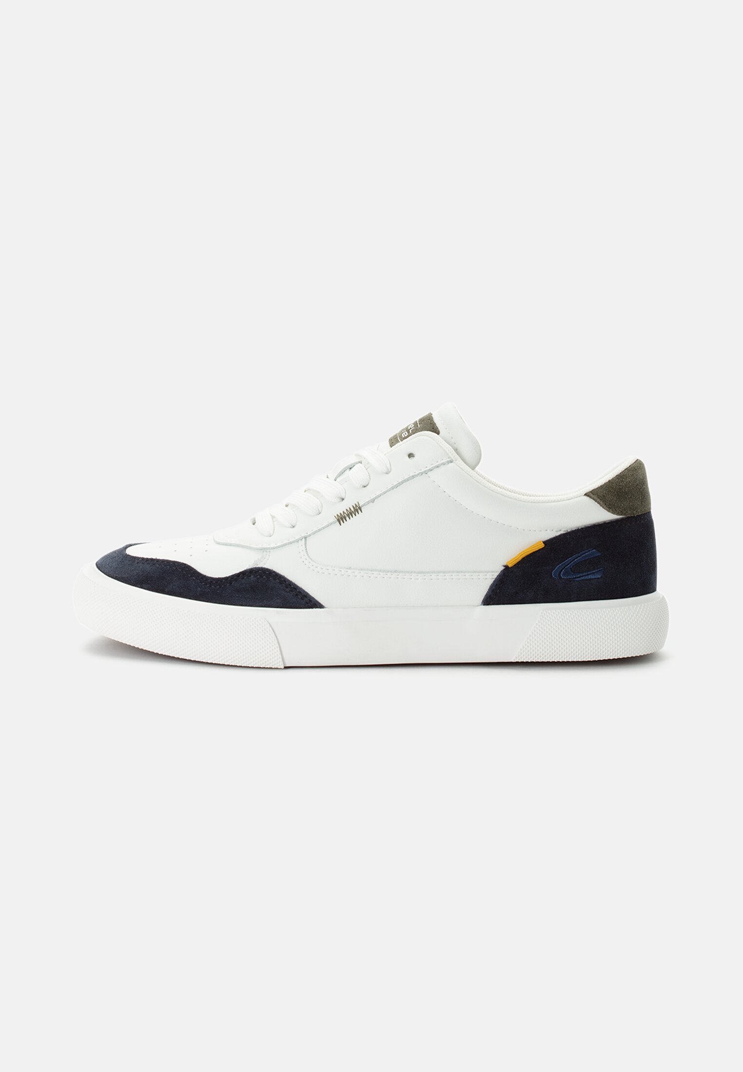 Herren Sneaker aus Leder Blau frontal vorn
