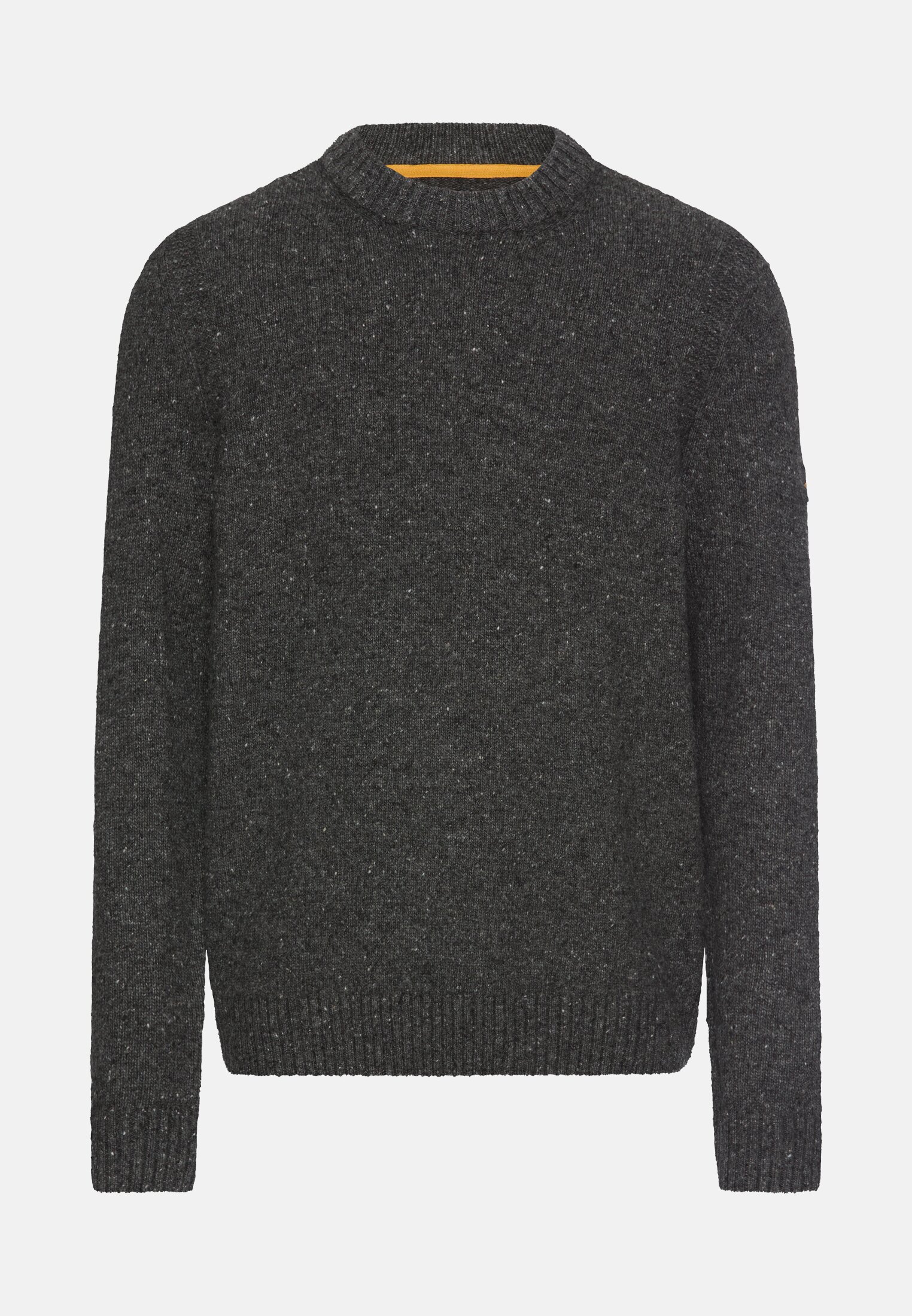 Heren Trui van merinowolmix Anthracite frontaal voor