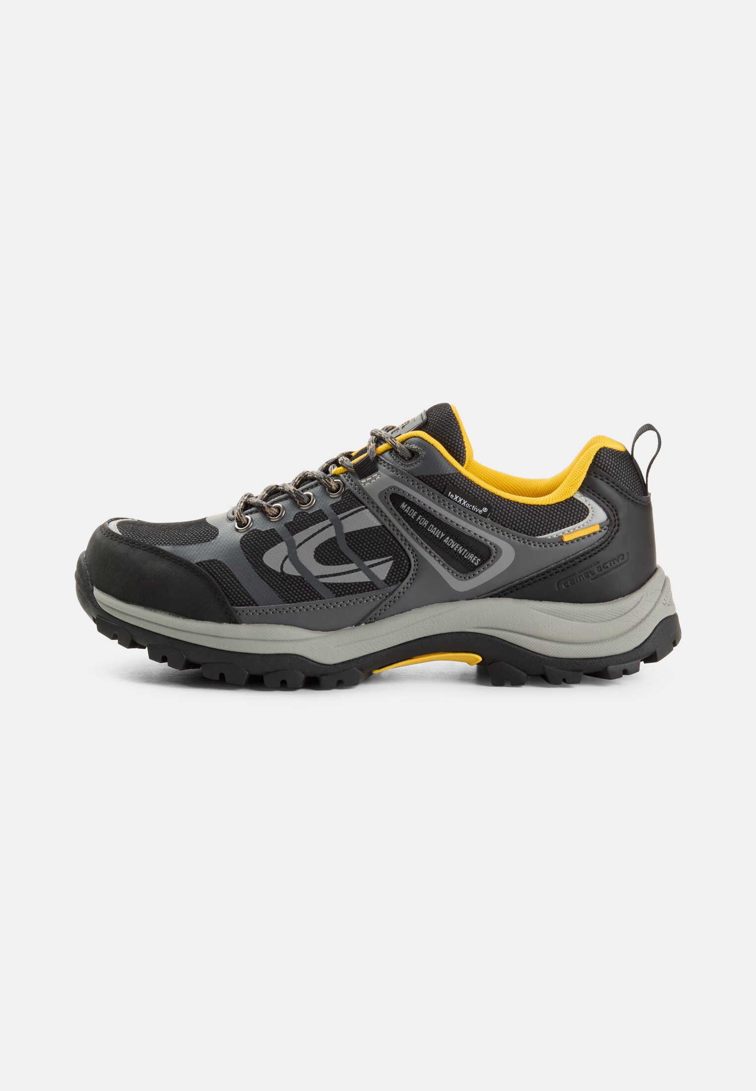 Herren Sneaker mit robuster Sohle Grau frontal vorn