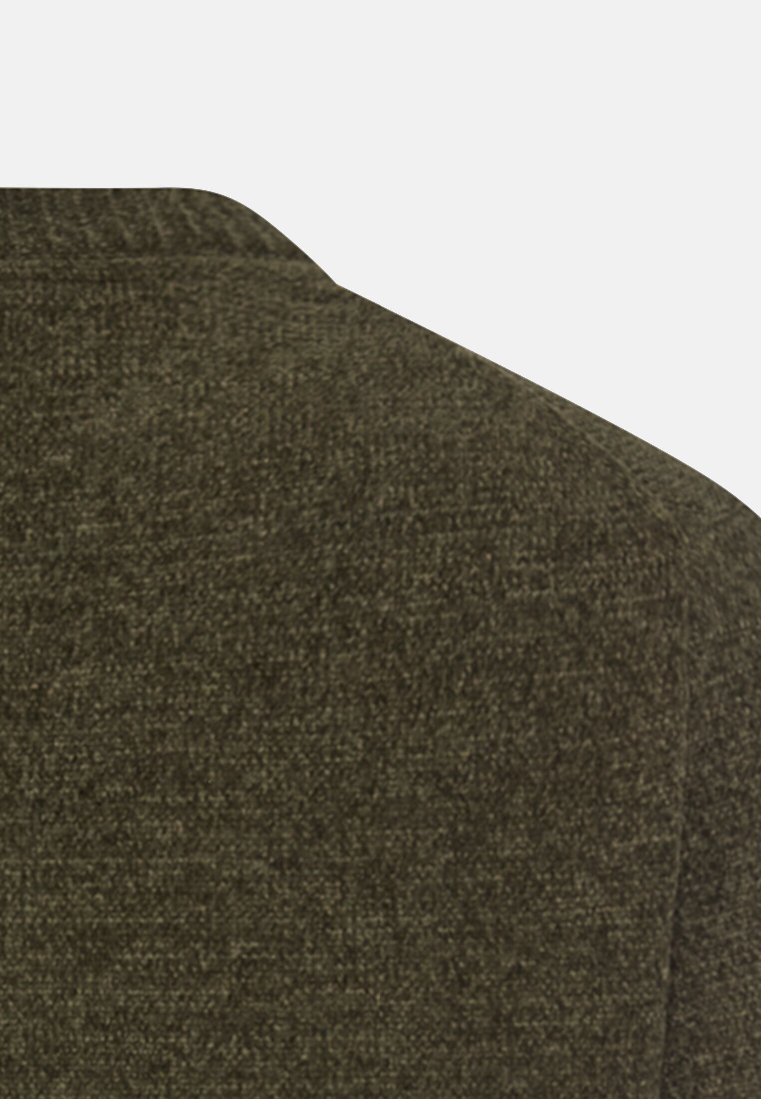 Men Sweater with round neck collar Forest green close back