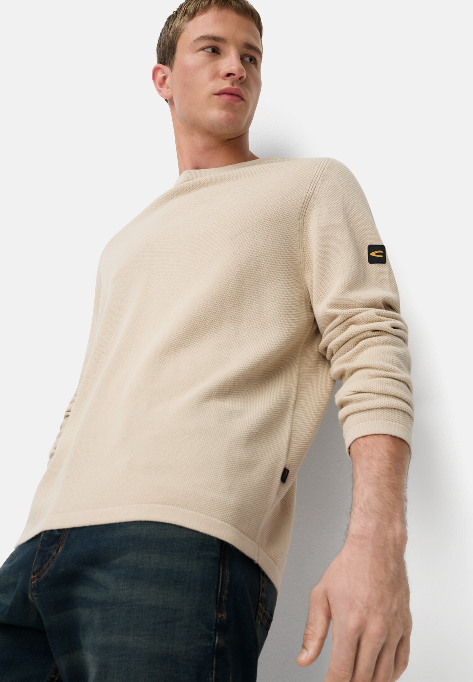 Men Pullover made of cotton Oats worn emotional