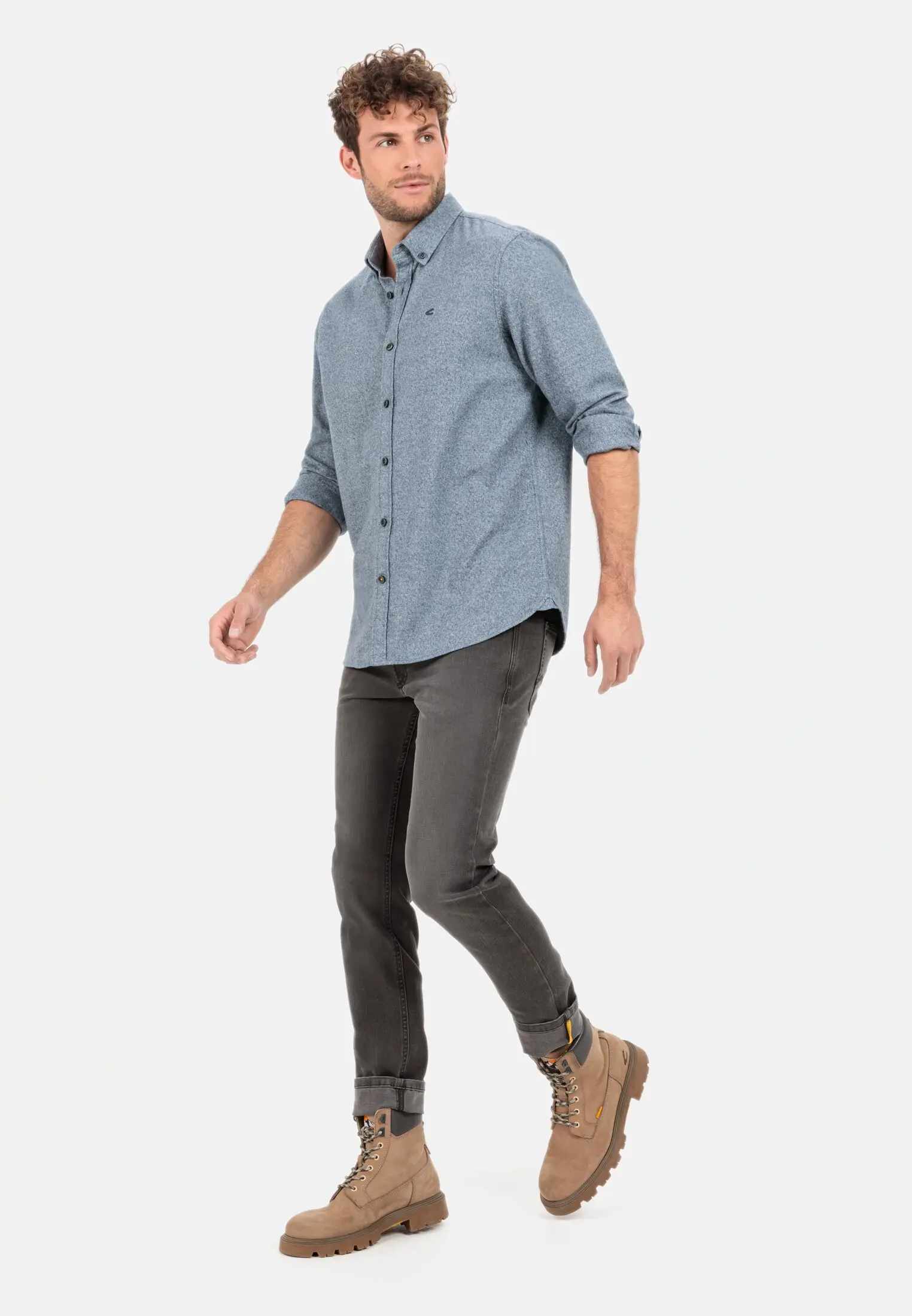 Flanellhemd für Herren in Blau | XL | camel active