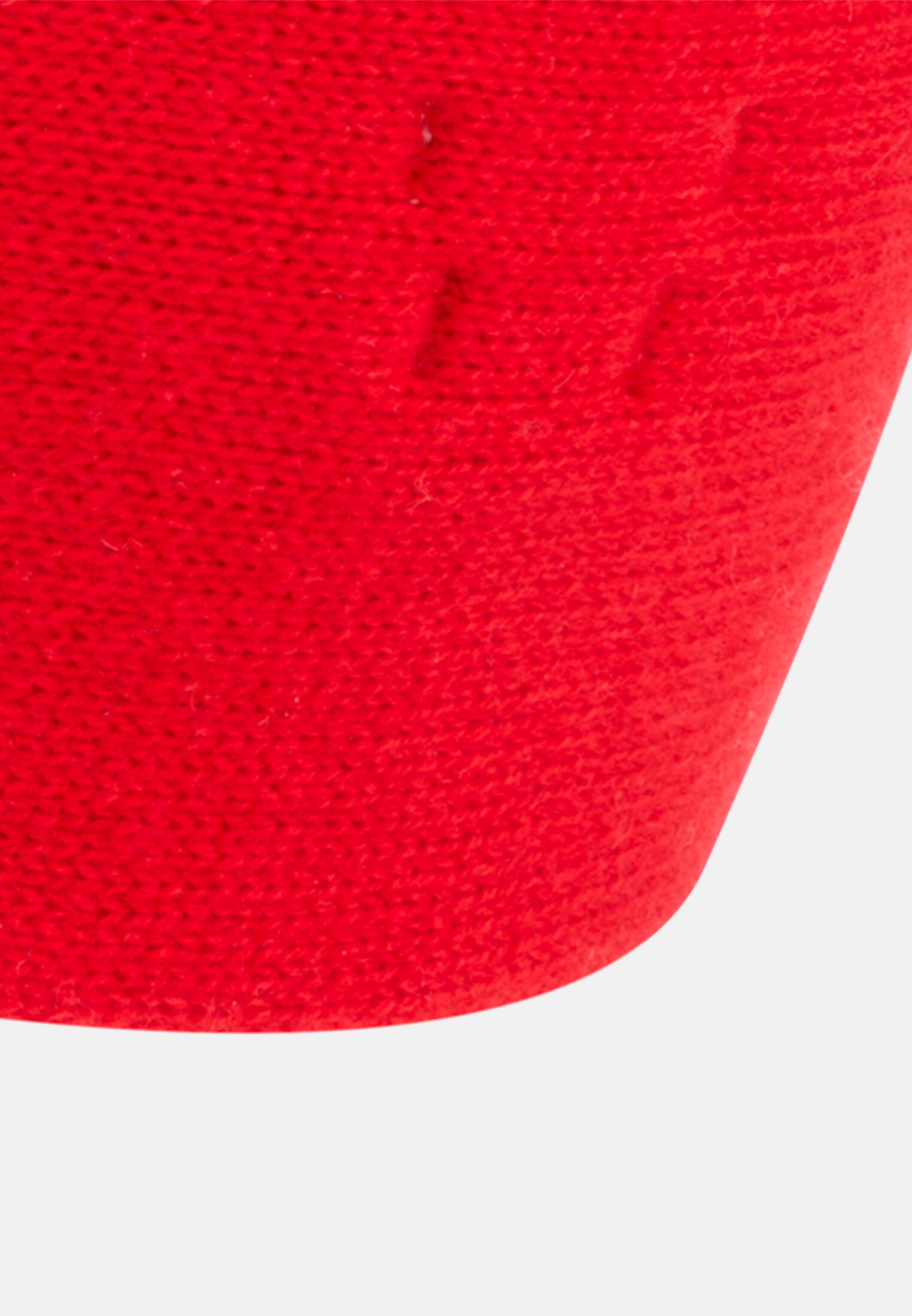Damen Stirnband aus reinem Kaschmir Rot hinten nah