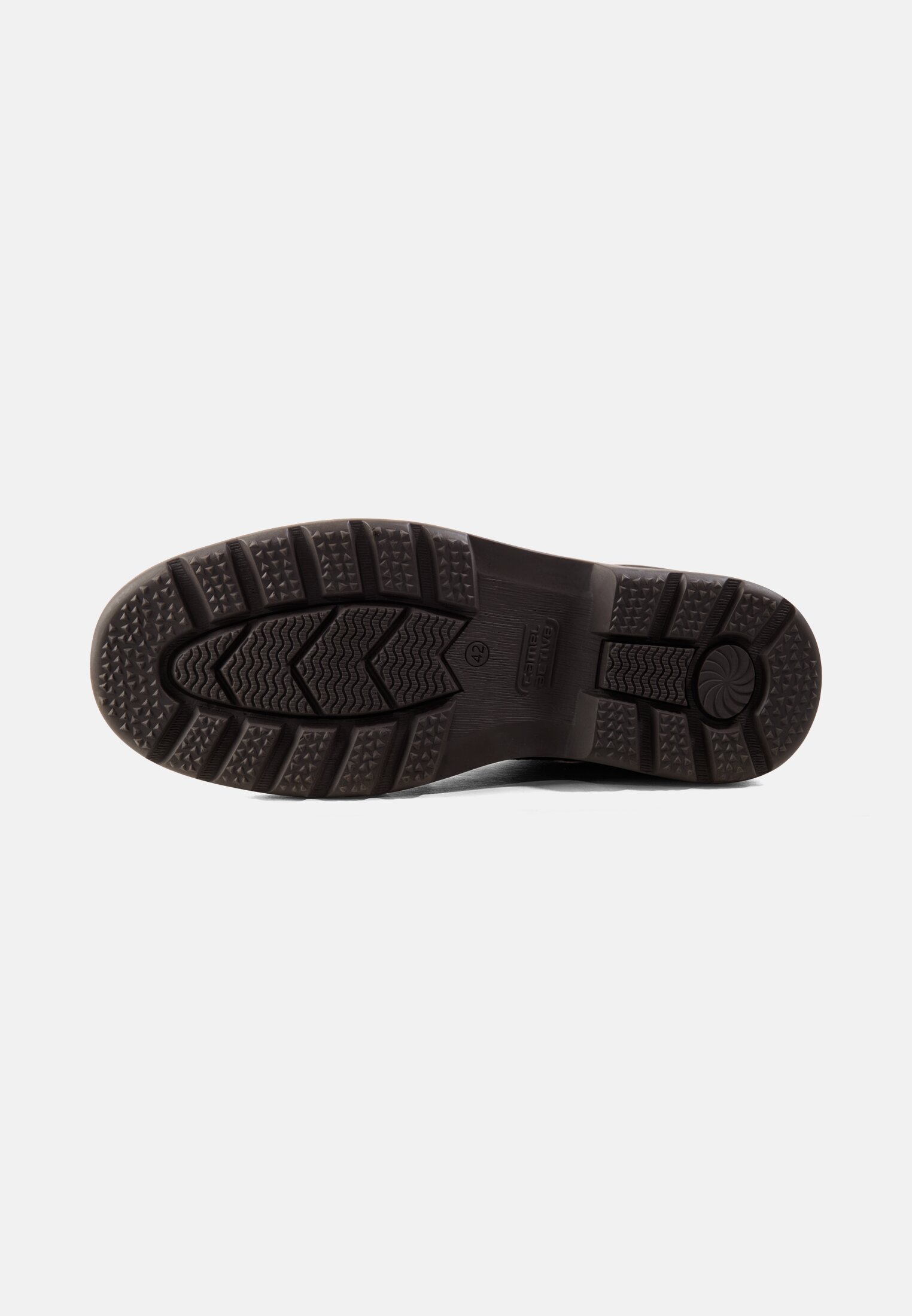 Men Lace-up shoe made of genuine leather Brown close back