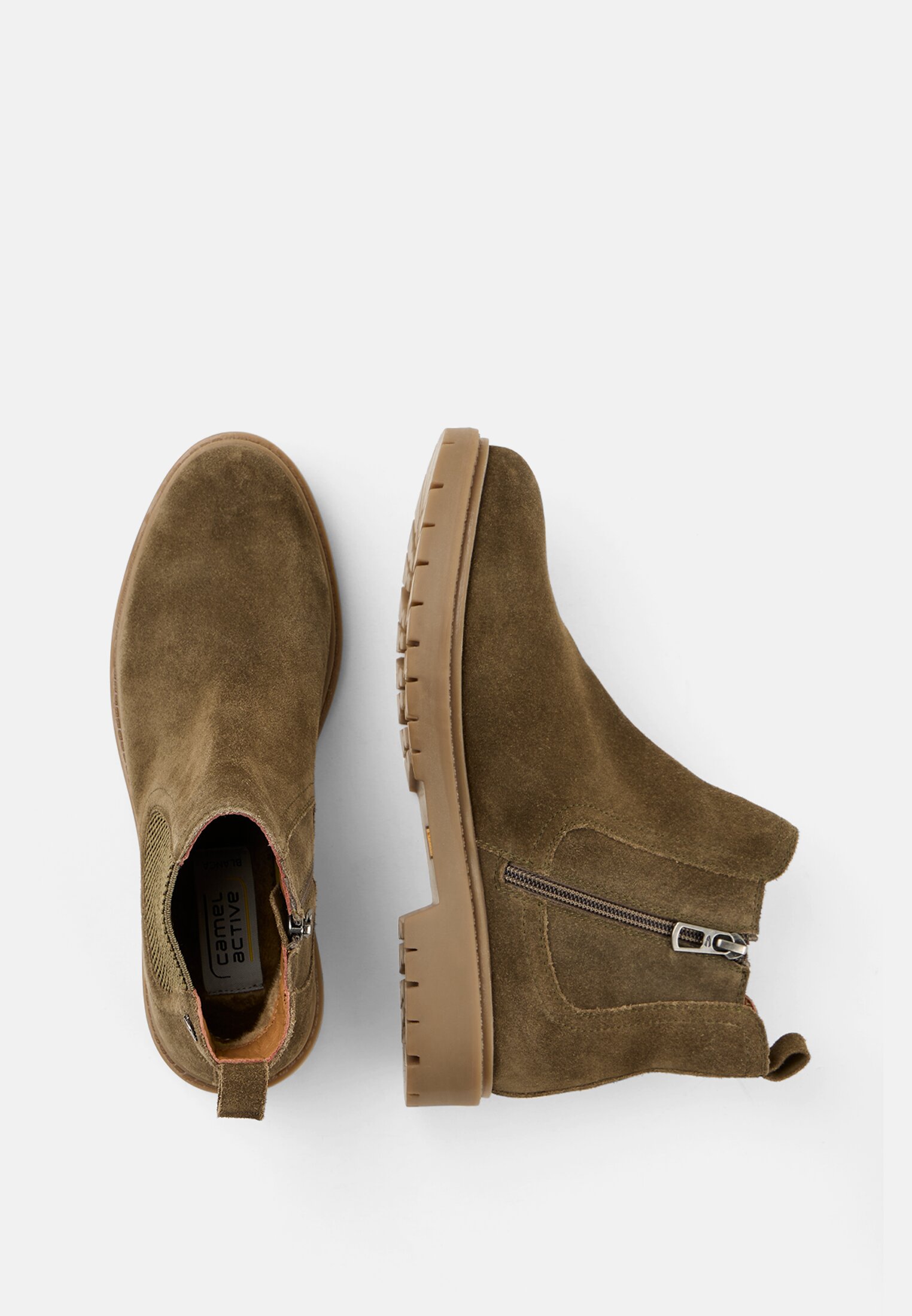 Women Chelsea boot made of genuine leather frontal top
