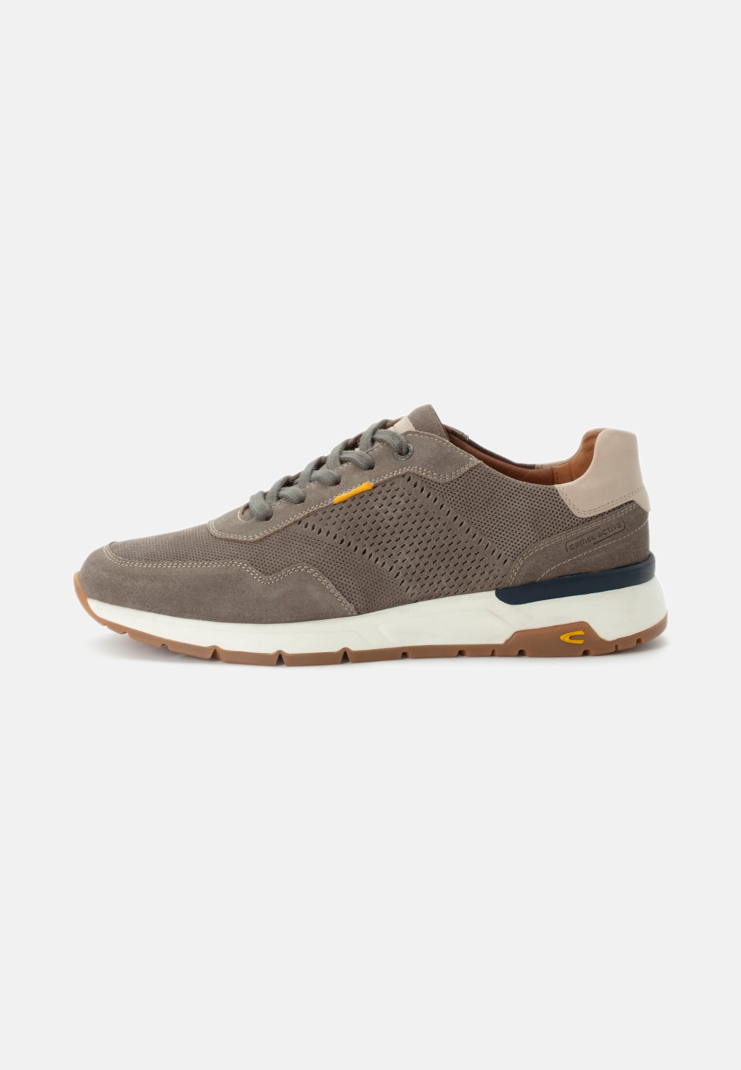Men Sneakers made of leather Dark Green frontal front