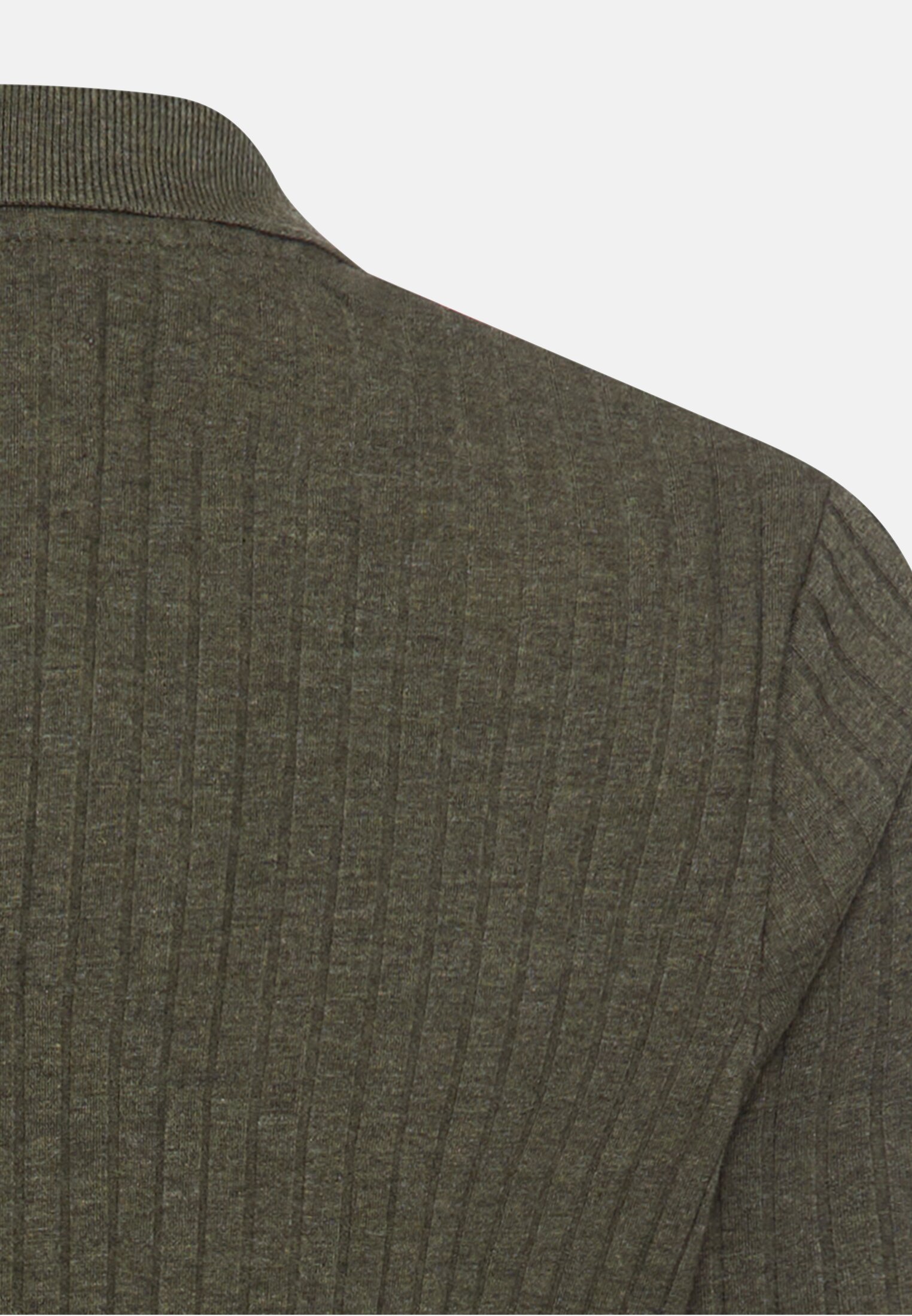 Damen Kleid aus Baumwollgemisch Dunkelgrün hinten nah