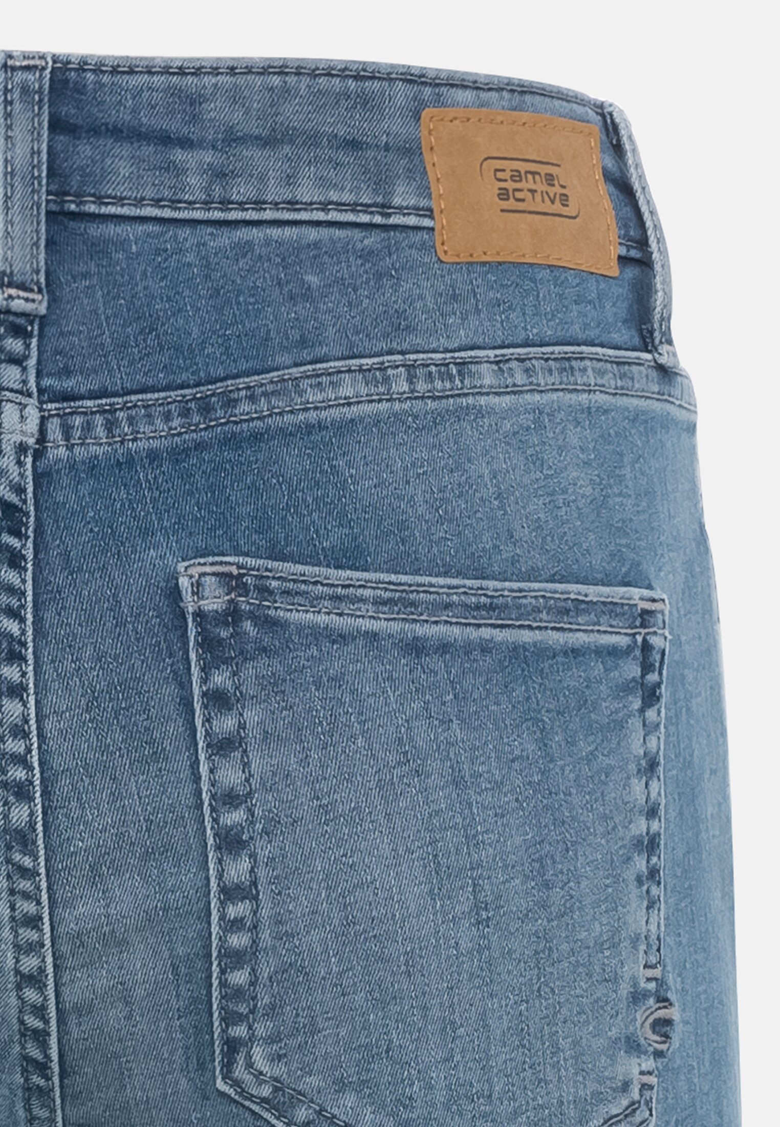 Women 5-pocket straight fit Denim Blue close back