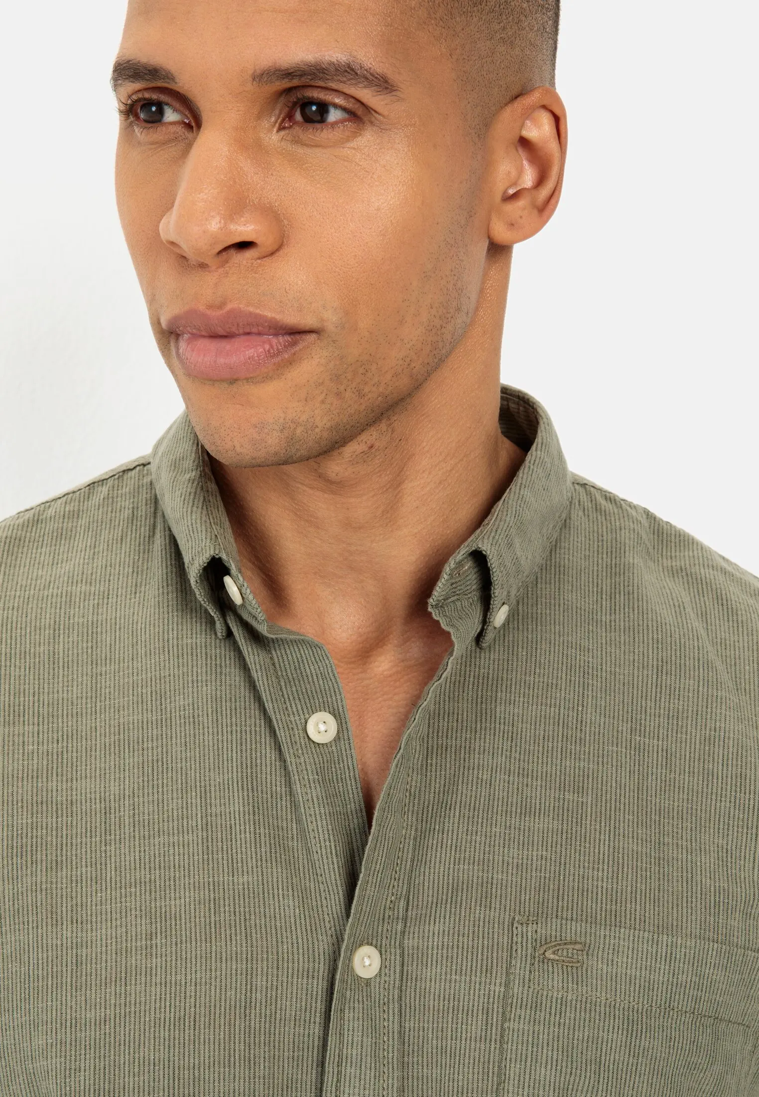 Kurzarmhemd für Herren in Khaki | L | camel active