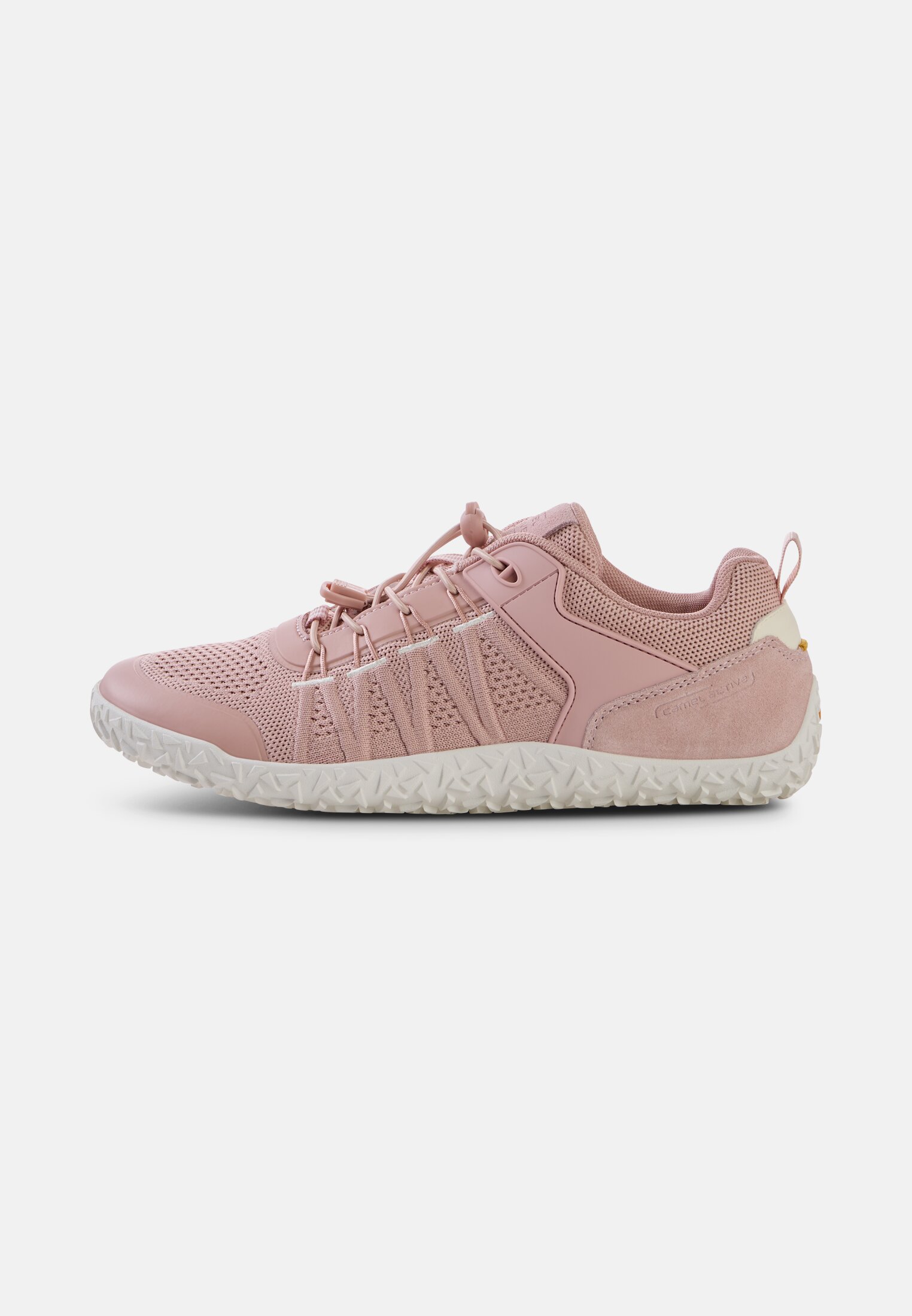 Damen Leichter Sneaker aus Mesh Rosa frontal vorn
