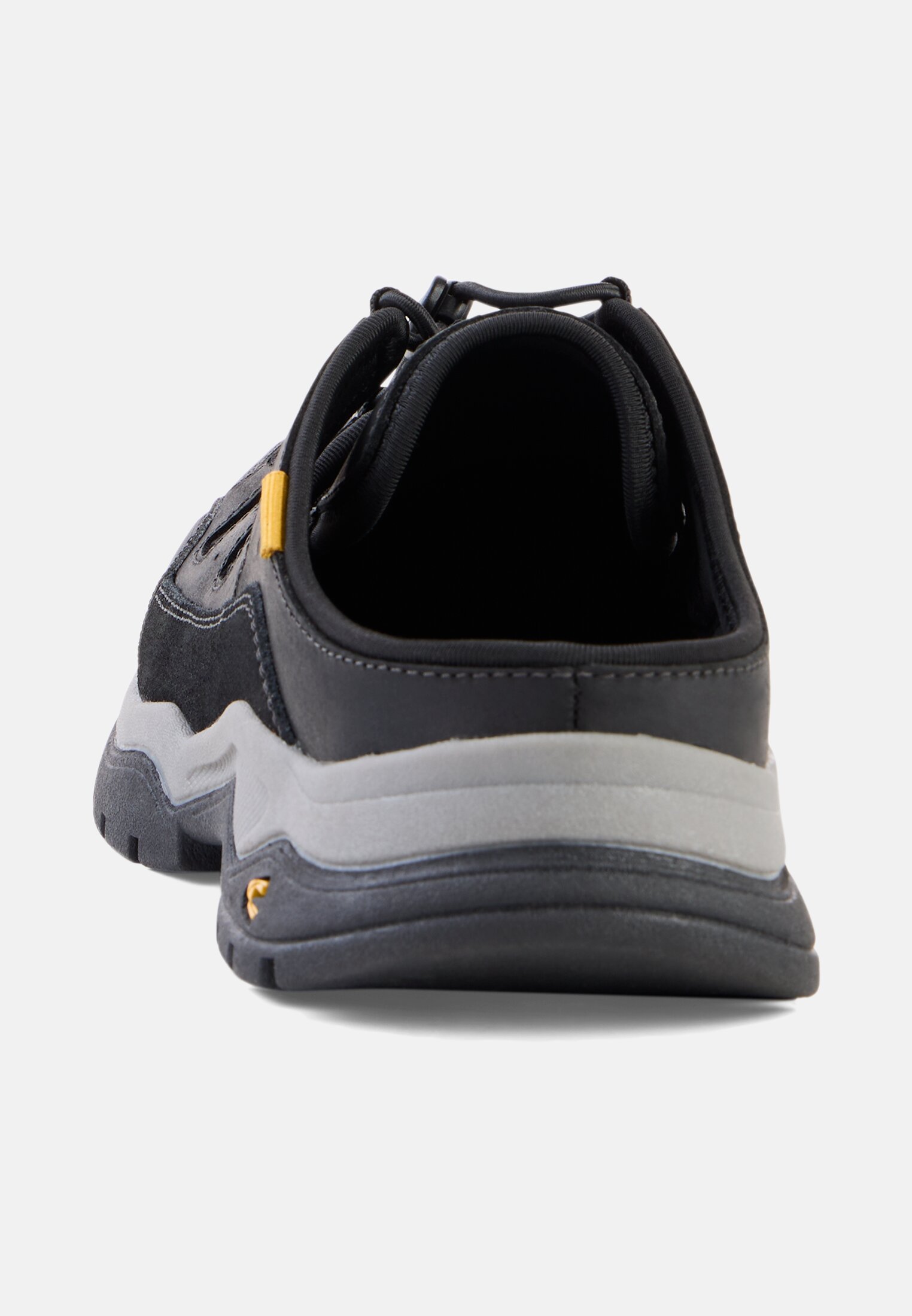 Men Trekking sandal with quick-adjust strap black front close