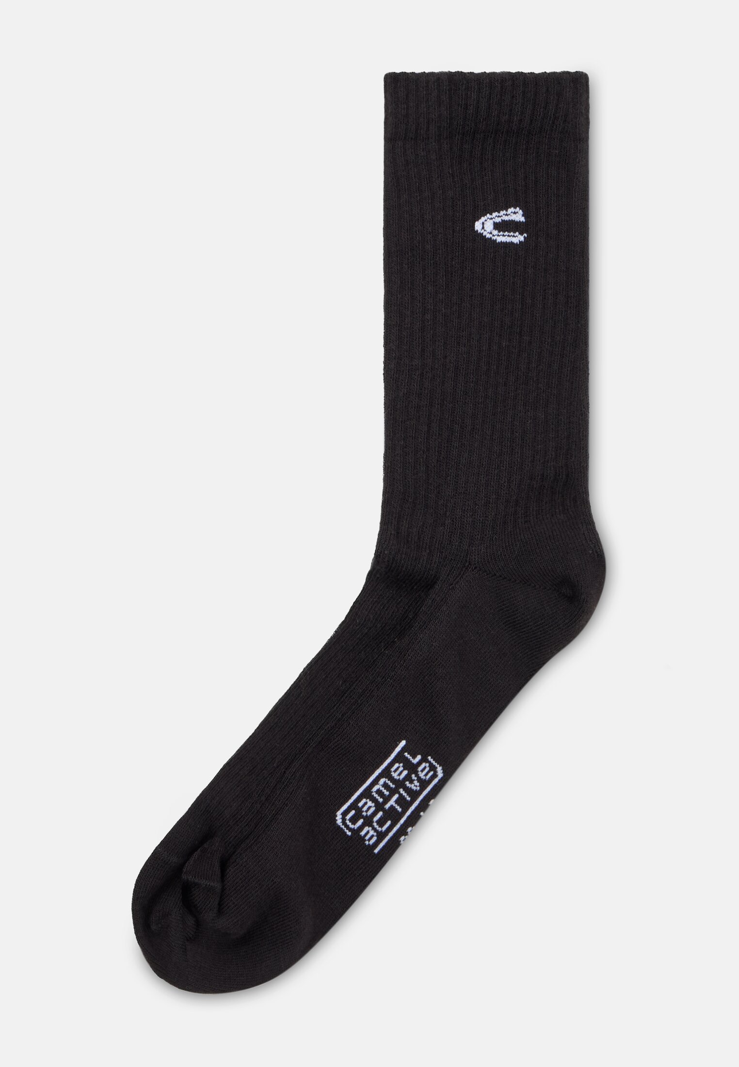 Men Pairs of socks in a pack of six made from a cotton blend Black frontal front