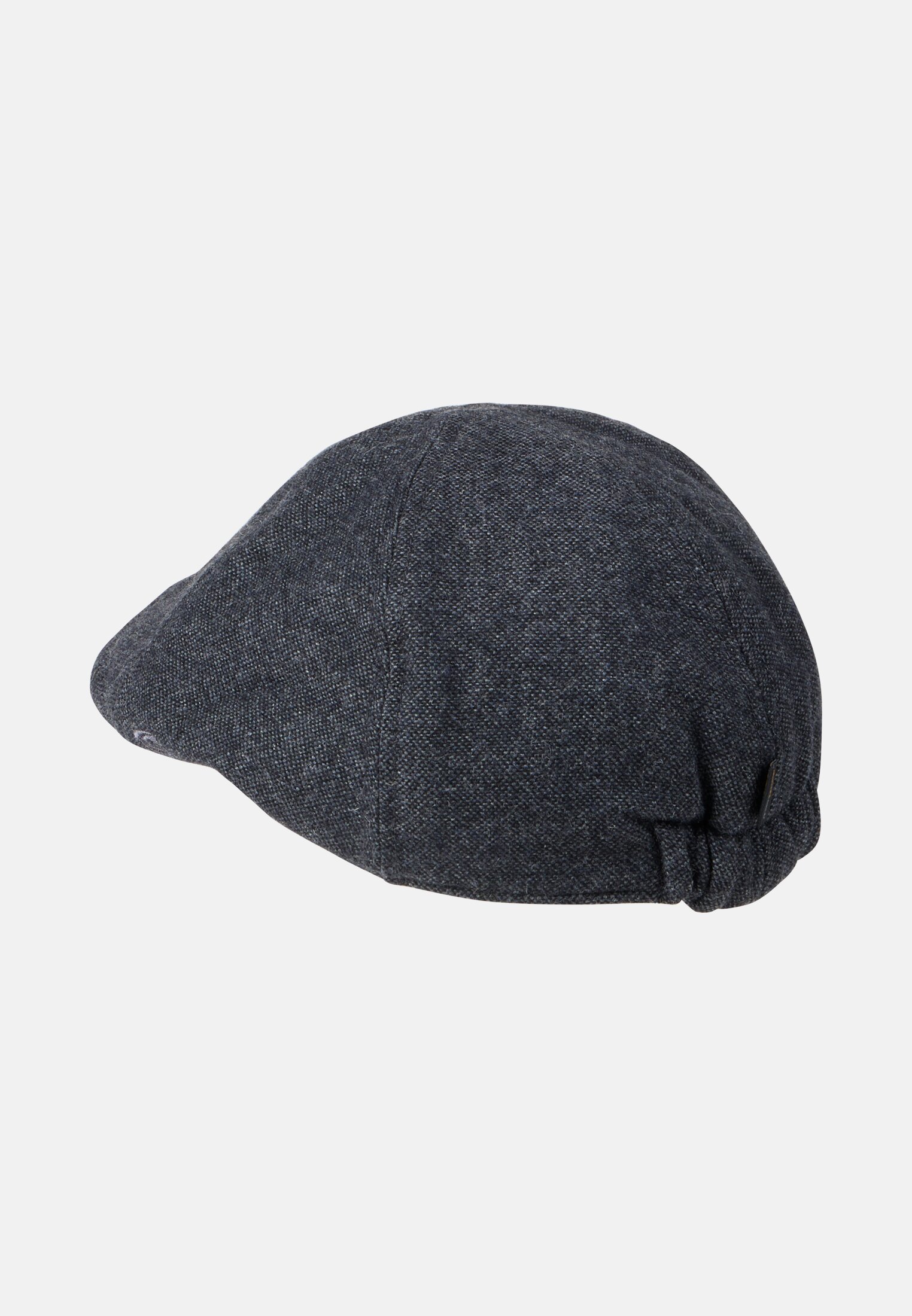Men Flat cap made of wool mix Dark gray frontal back