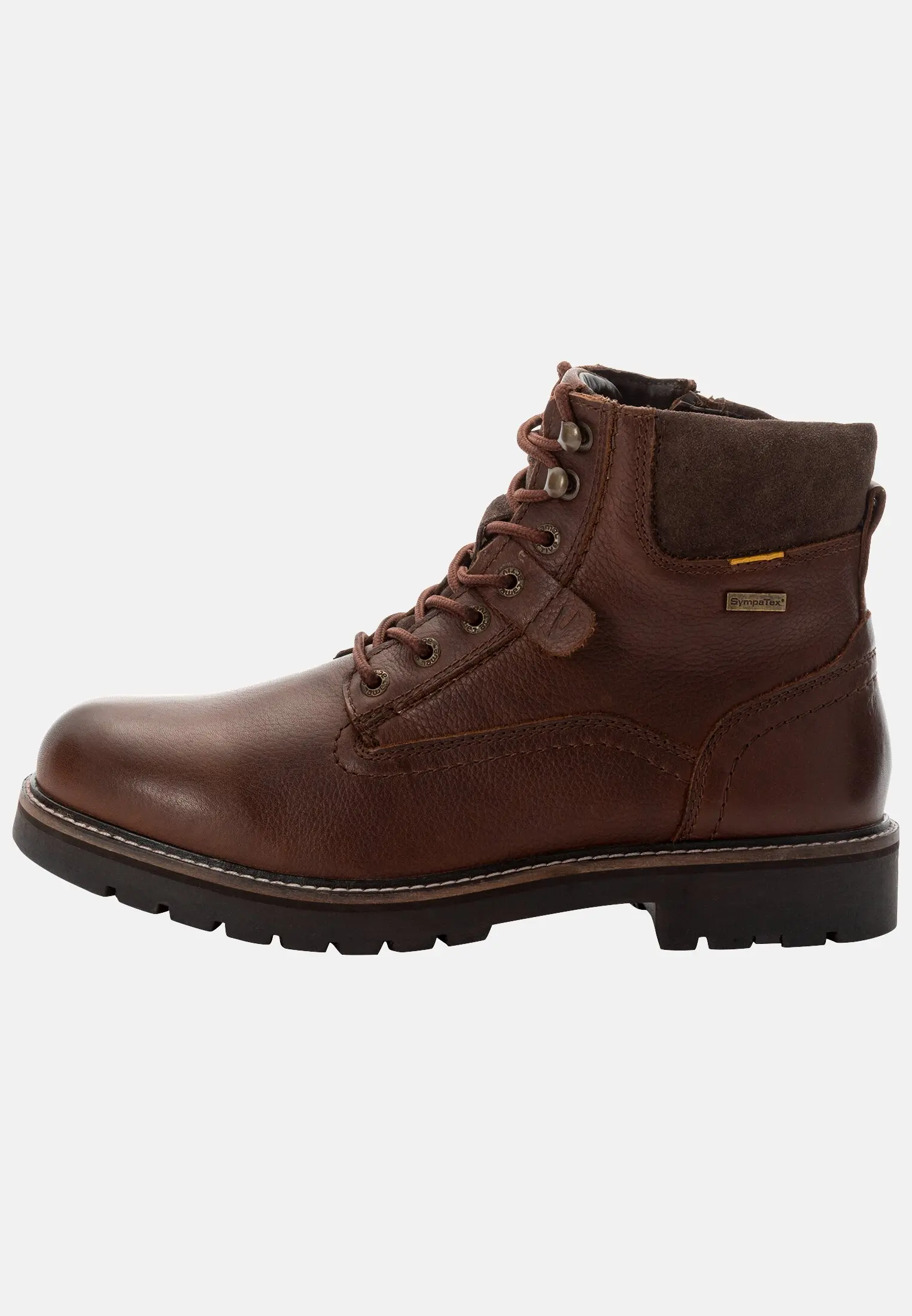 Lace up boot for Men in brown camel active