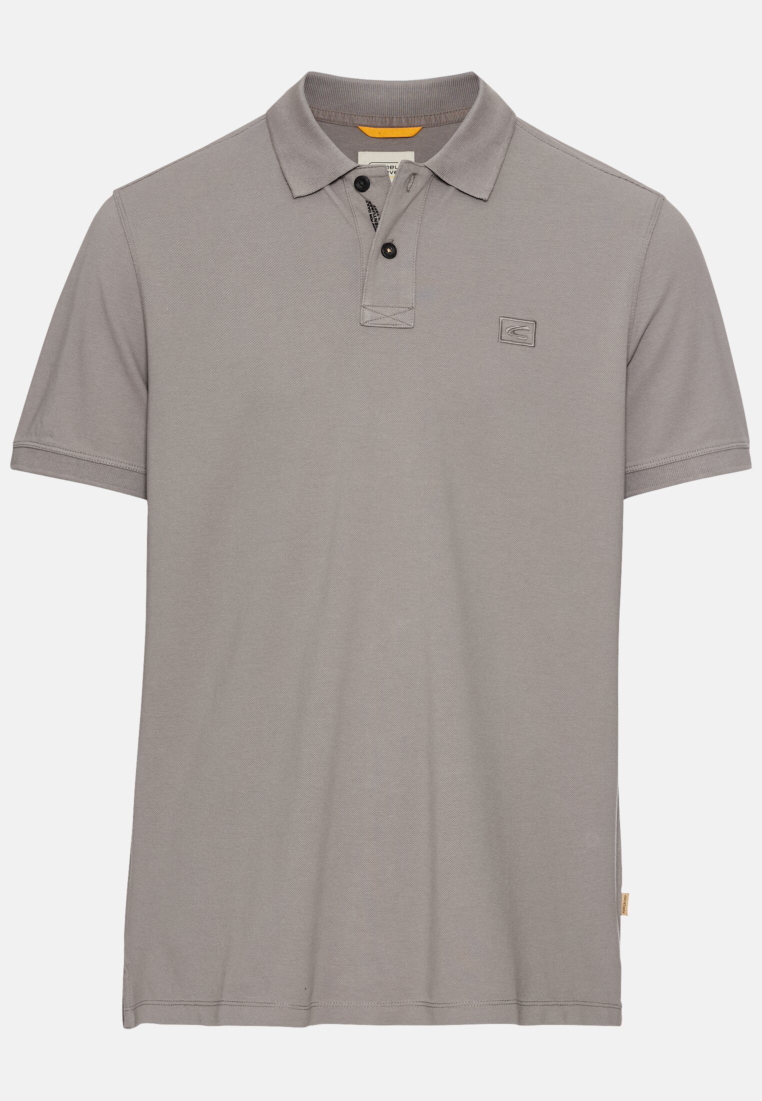 Men Half sleeve polo shirt made of pure cotton Stone Gray frontal front