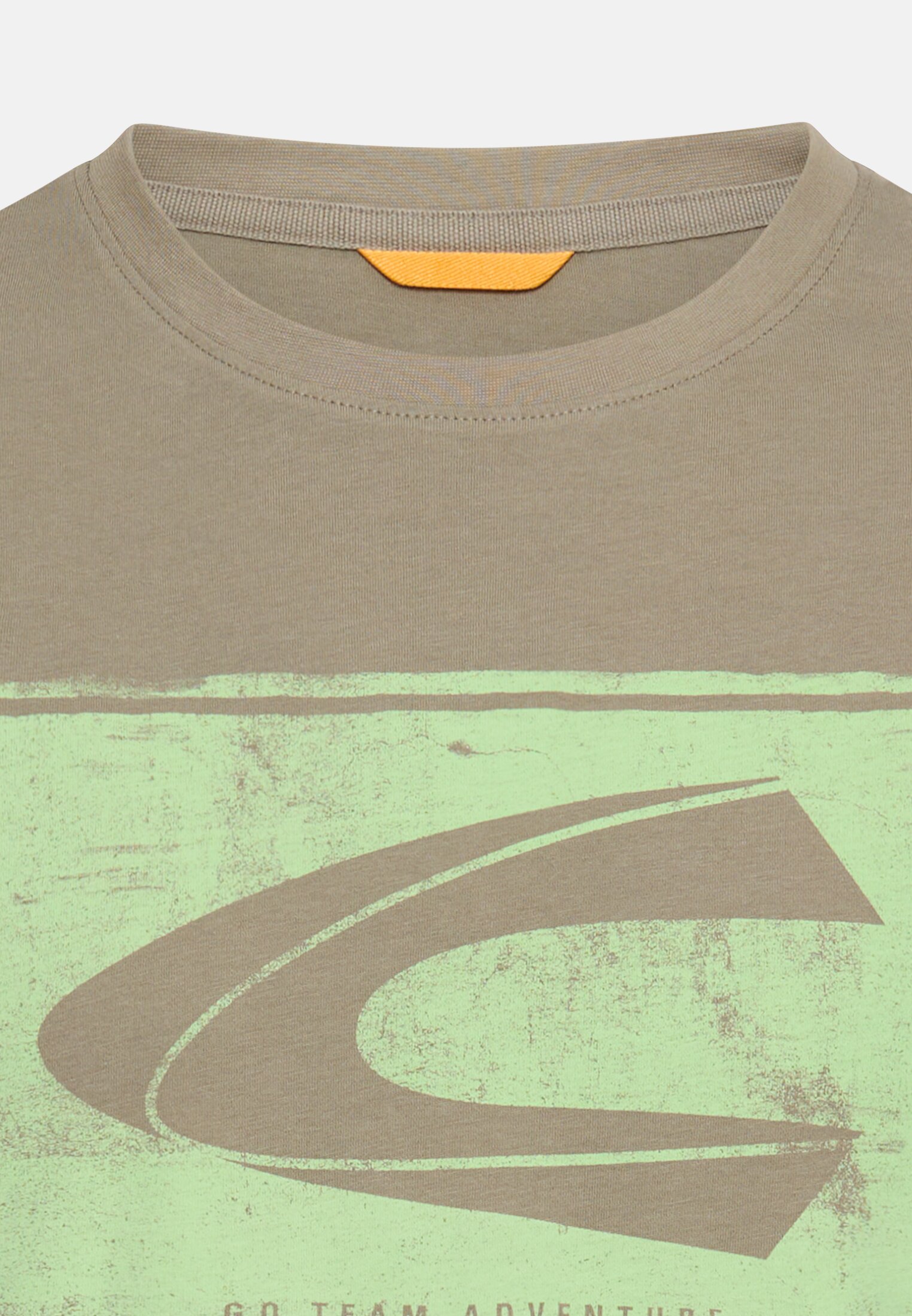 Heren T-shirt van puur katoen Groen front dichtbij