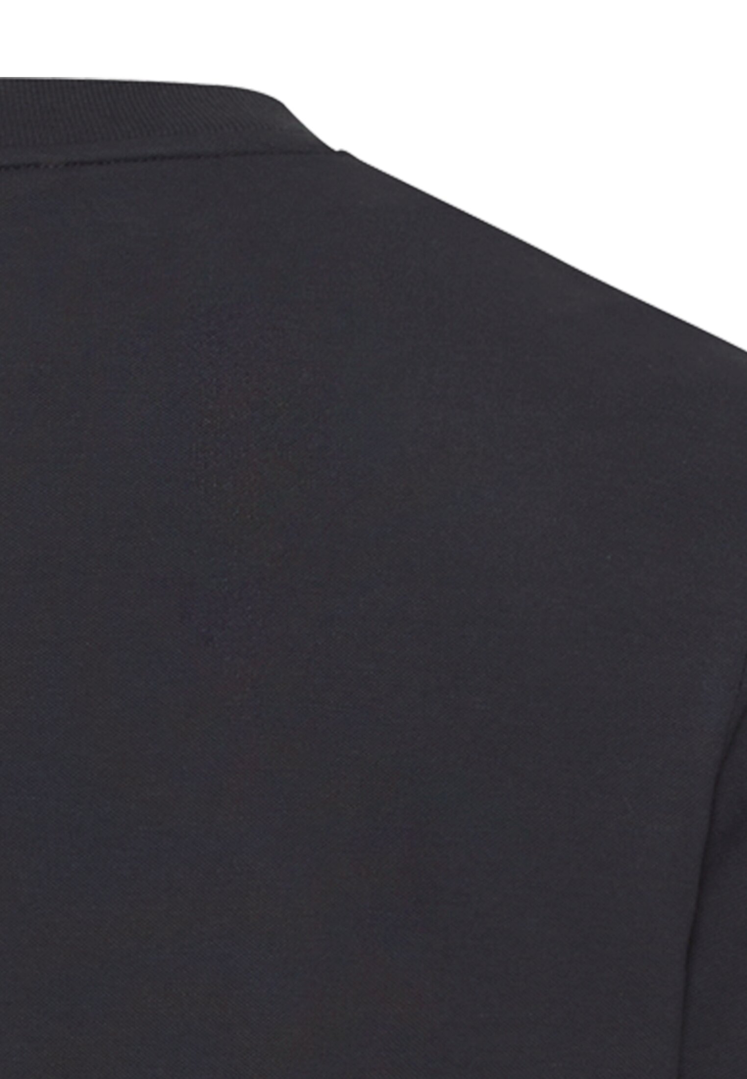 Heren T-shirt met borstzak Donkerblauw achter dichtbij