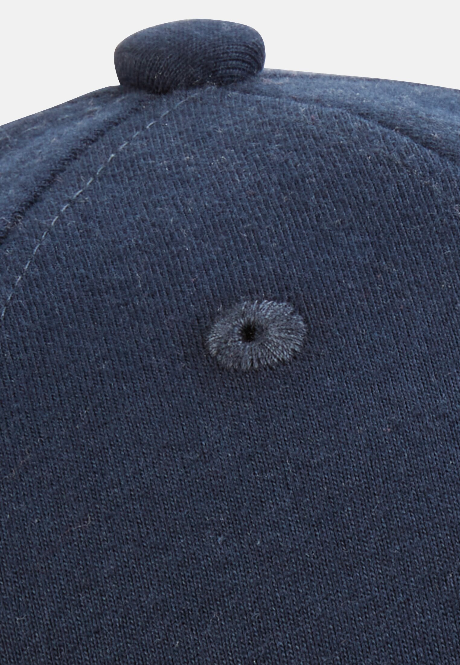 Men Jersey-Cap with logo embroidery Dark Blue front close