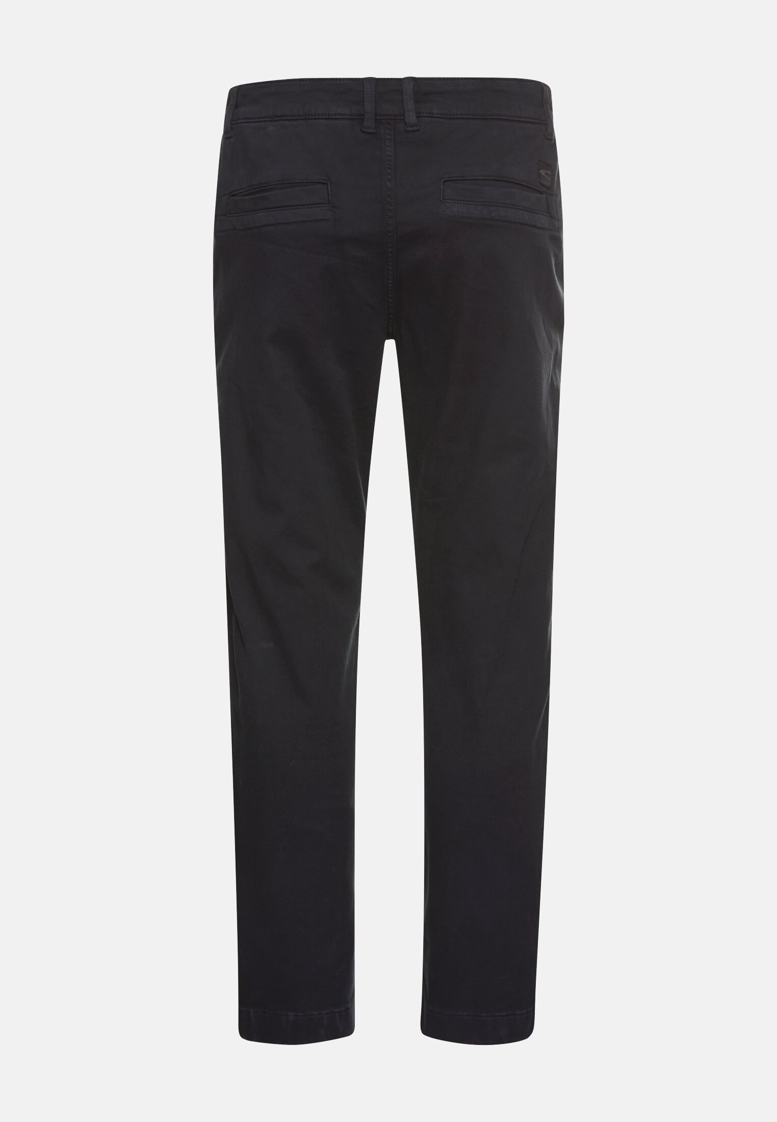Herren Chino Regular Fit aus Baumwolle mit Stretchanteil Navyblau frontal hinten