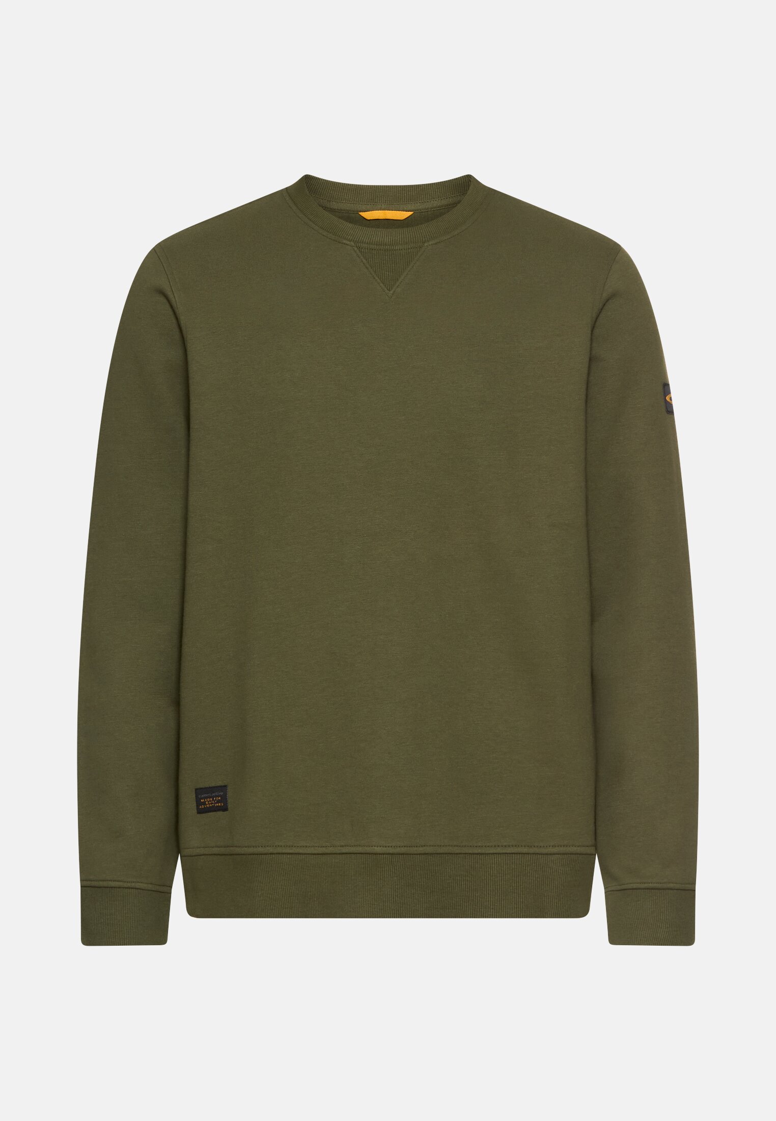 Heren Sweatshirt van katoenmix Bosgroen frontaal voor