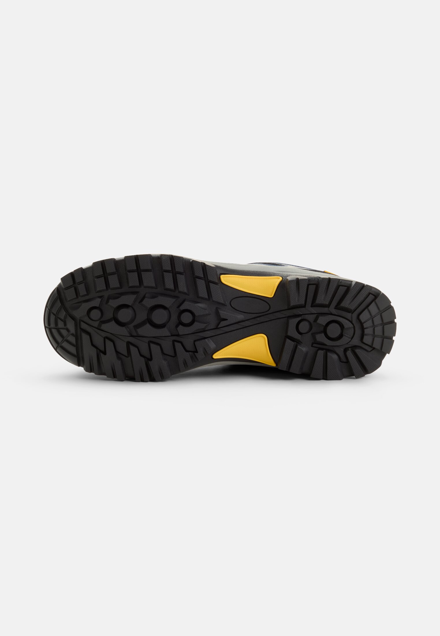 Herren Sneaker mit robuster Sohle Dunkelblau hinten nah