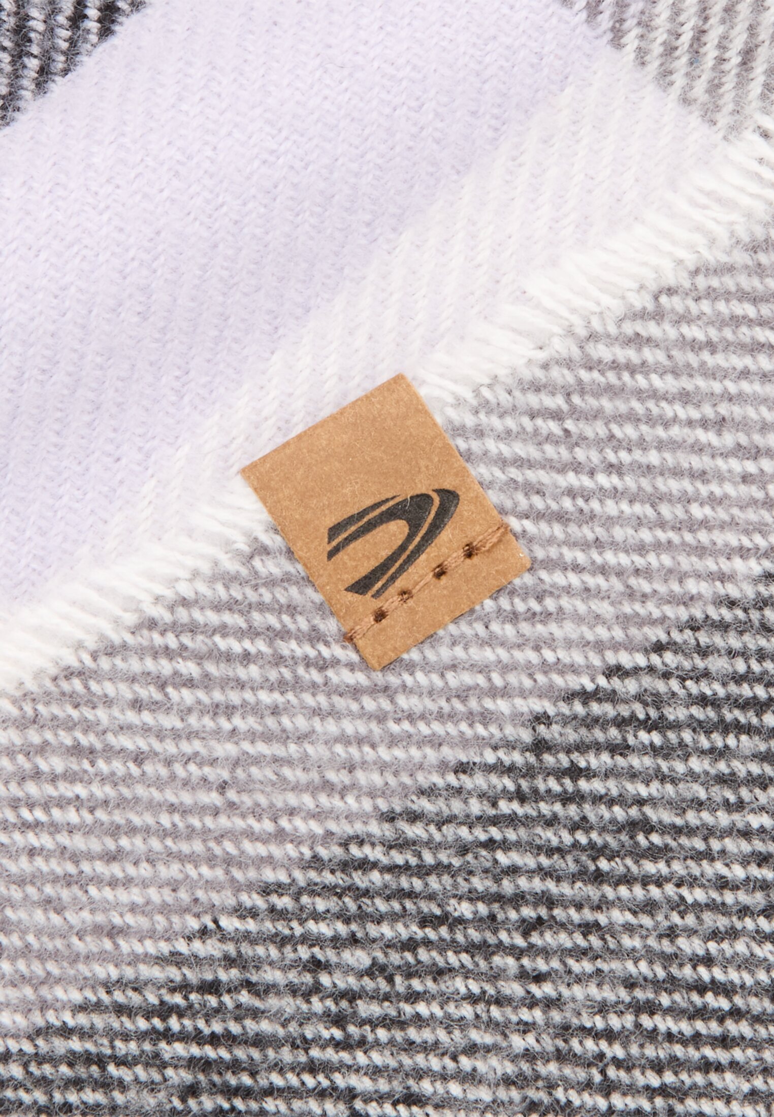 Damen Schal aus recyceltem Material Schiefer hinten nah