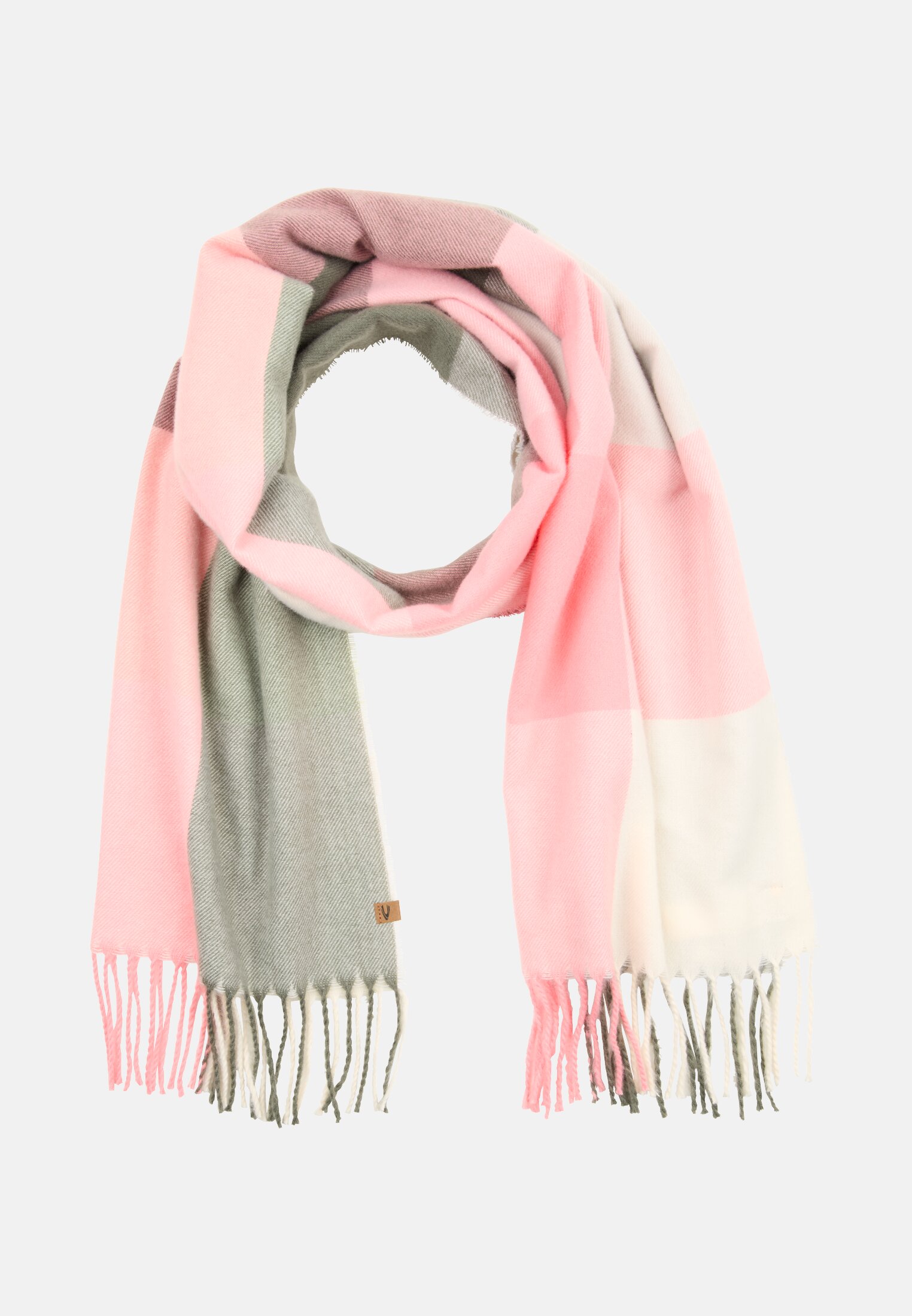 Damen Schal aus recyceltem Material Beere frontal vorn