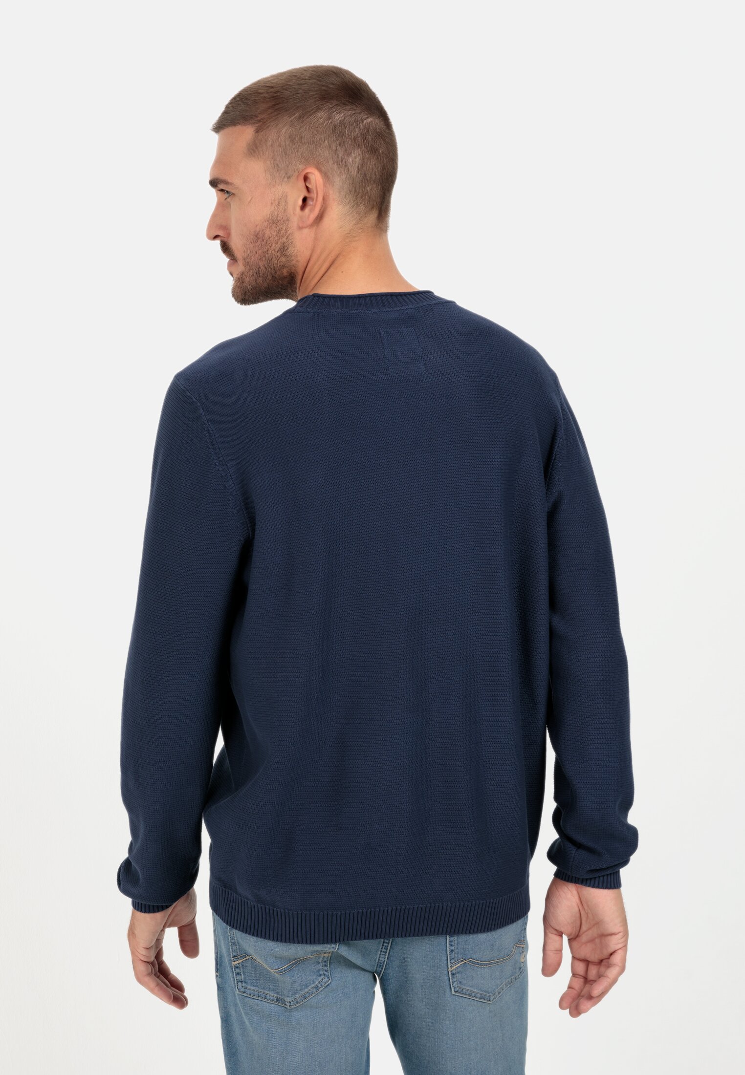 Strickpullover für Herren in Dunkelblau | S | camel active