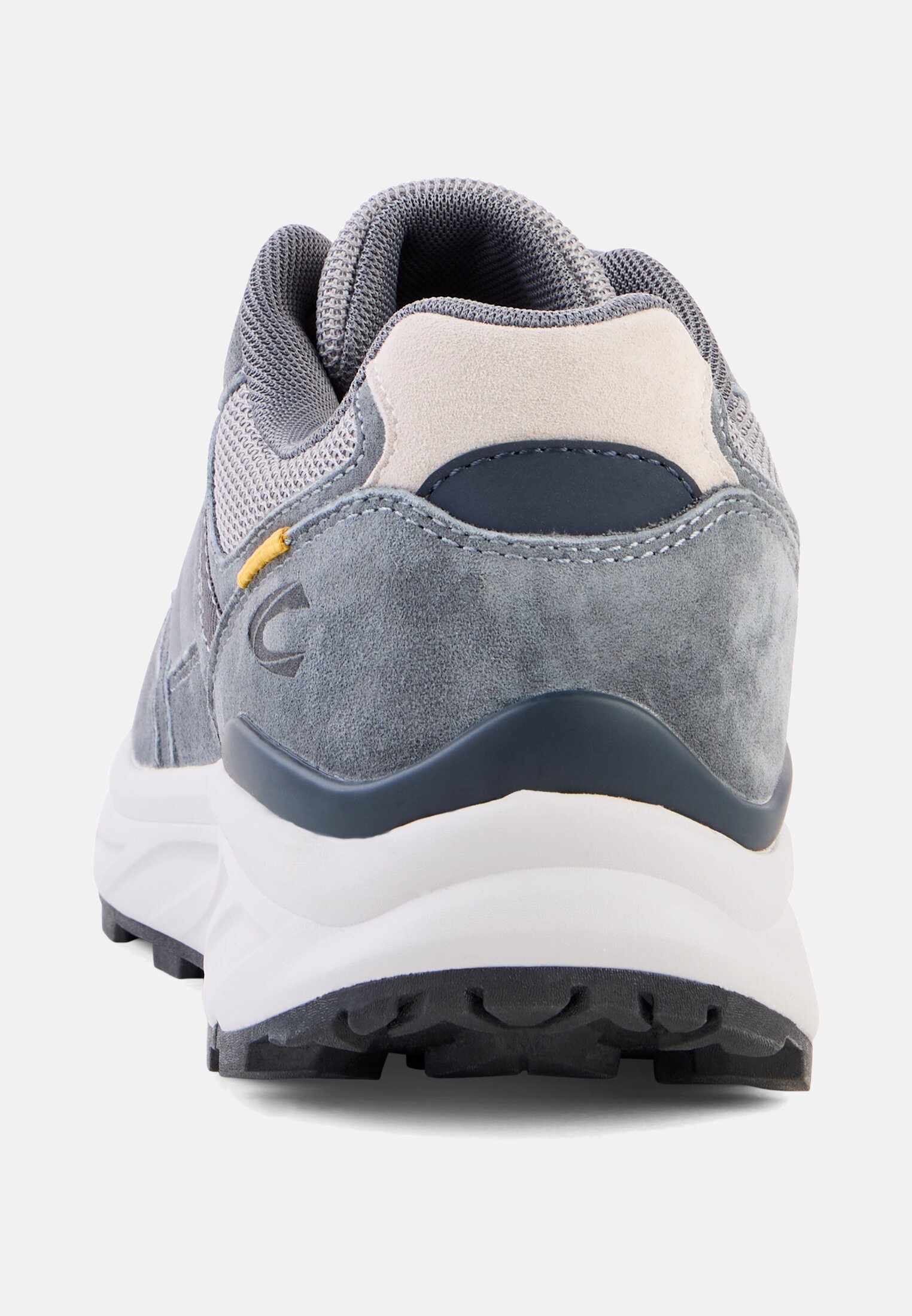 Men Sneakers made from nubuck and textile mix with comfort sole Grey front close