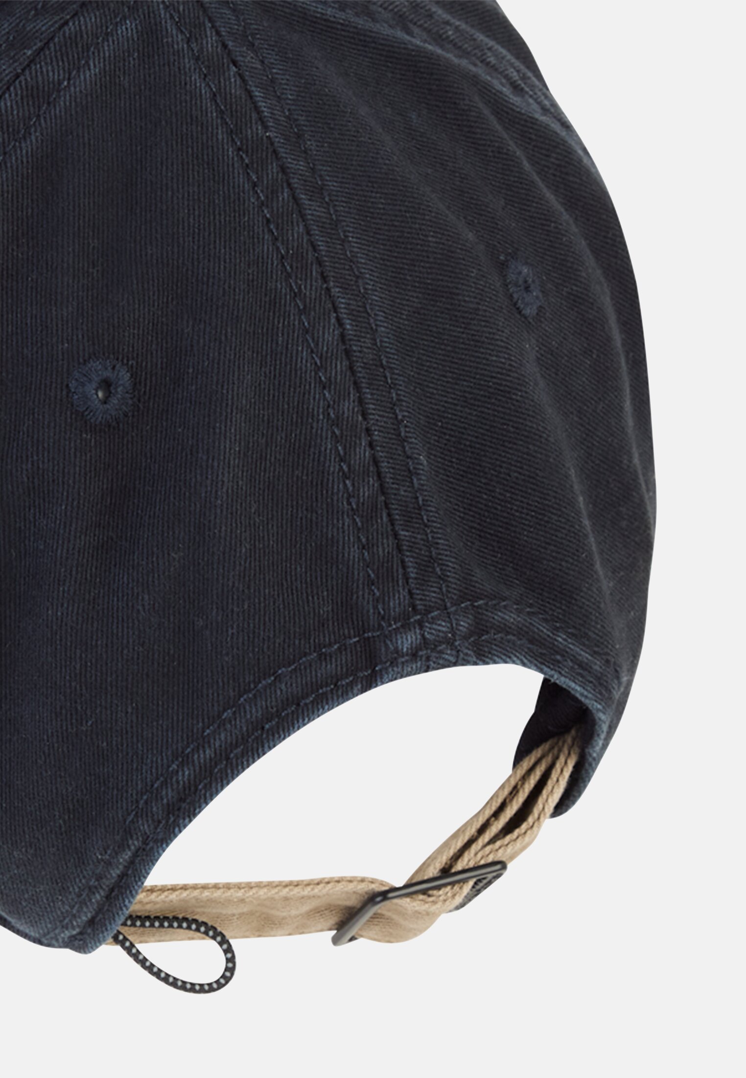 Herren Cap mit verstellbarem Riemen Dunkelblau hinten nah