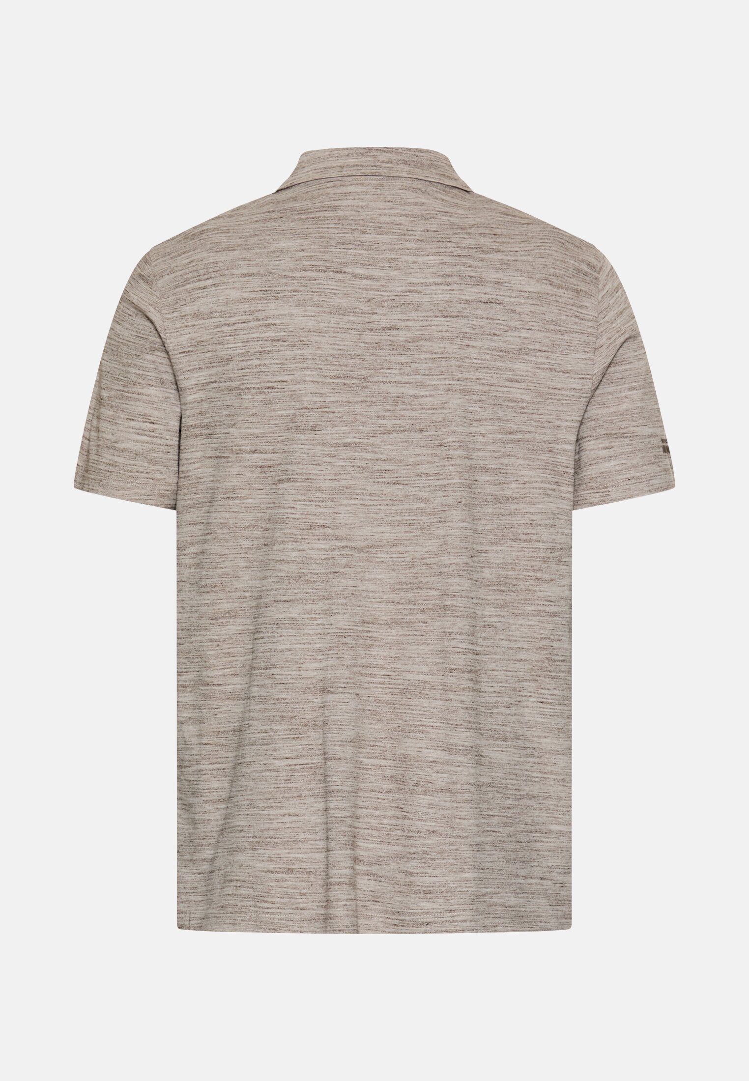 Herren Poloshirt mit Quick Dry Funktion Schlammbraun frontal hinten