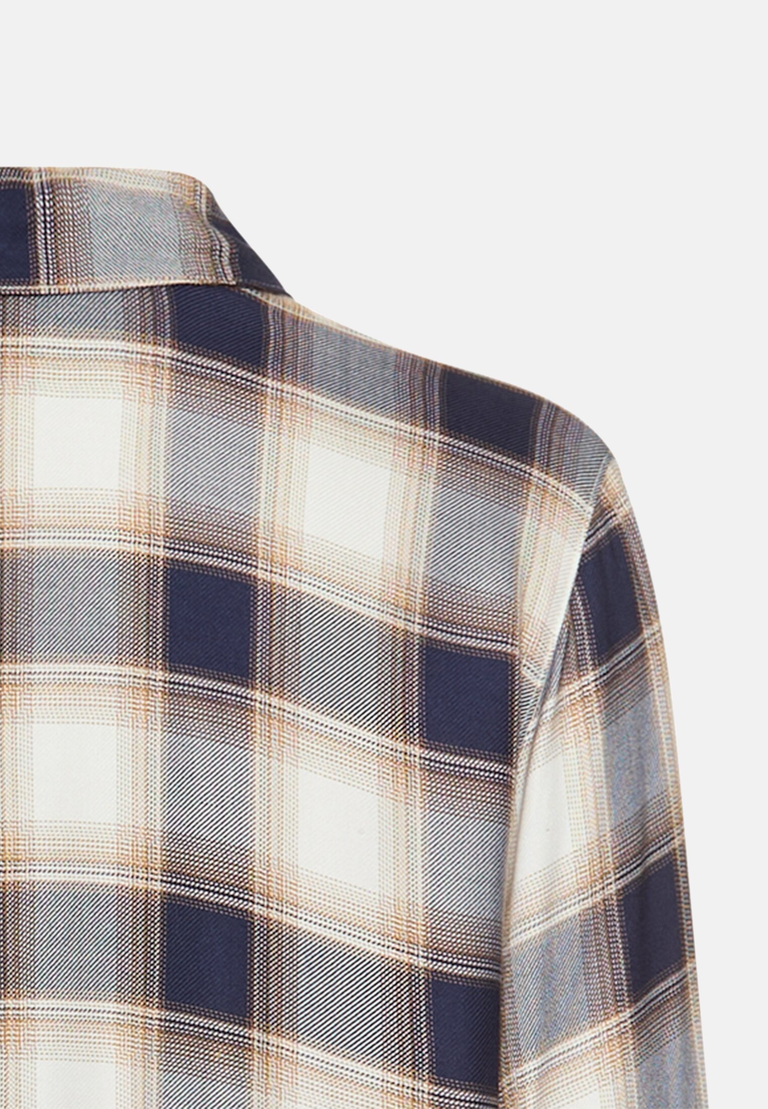 Damen Bluse aus reiner Viskose Milchweiß hinten nah
