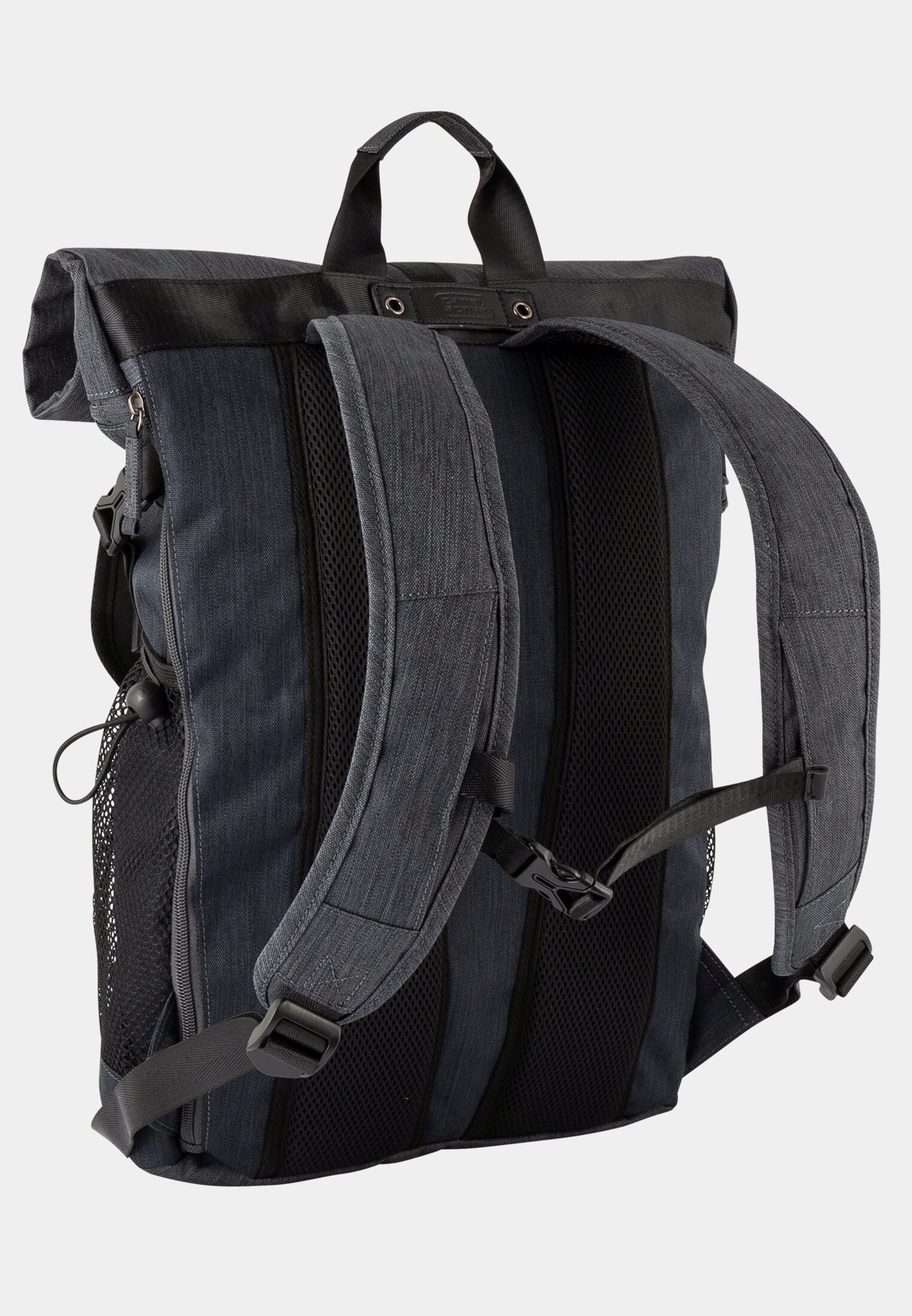 Herren SATIPO Rucksack aus Nylon Dunkelgrau frontal hinten