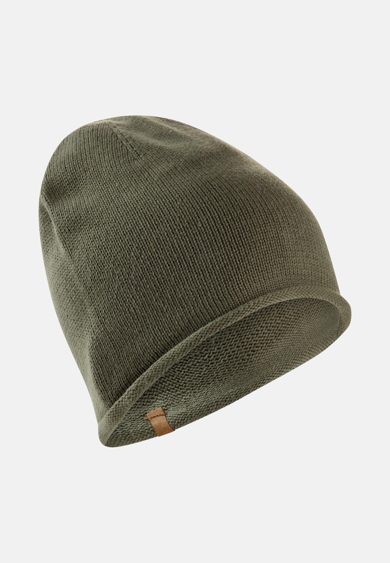 Women Cotton beanie Gray - Green frontal front