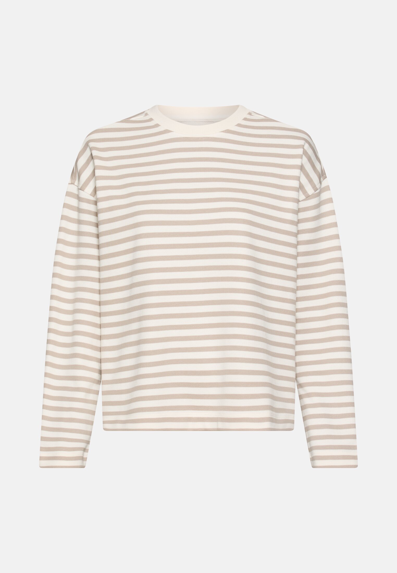 Damen Sweatshirt aus 100% Baumwolle Grau frontal vorn