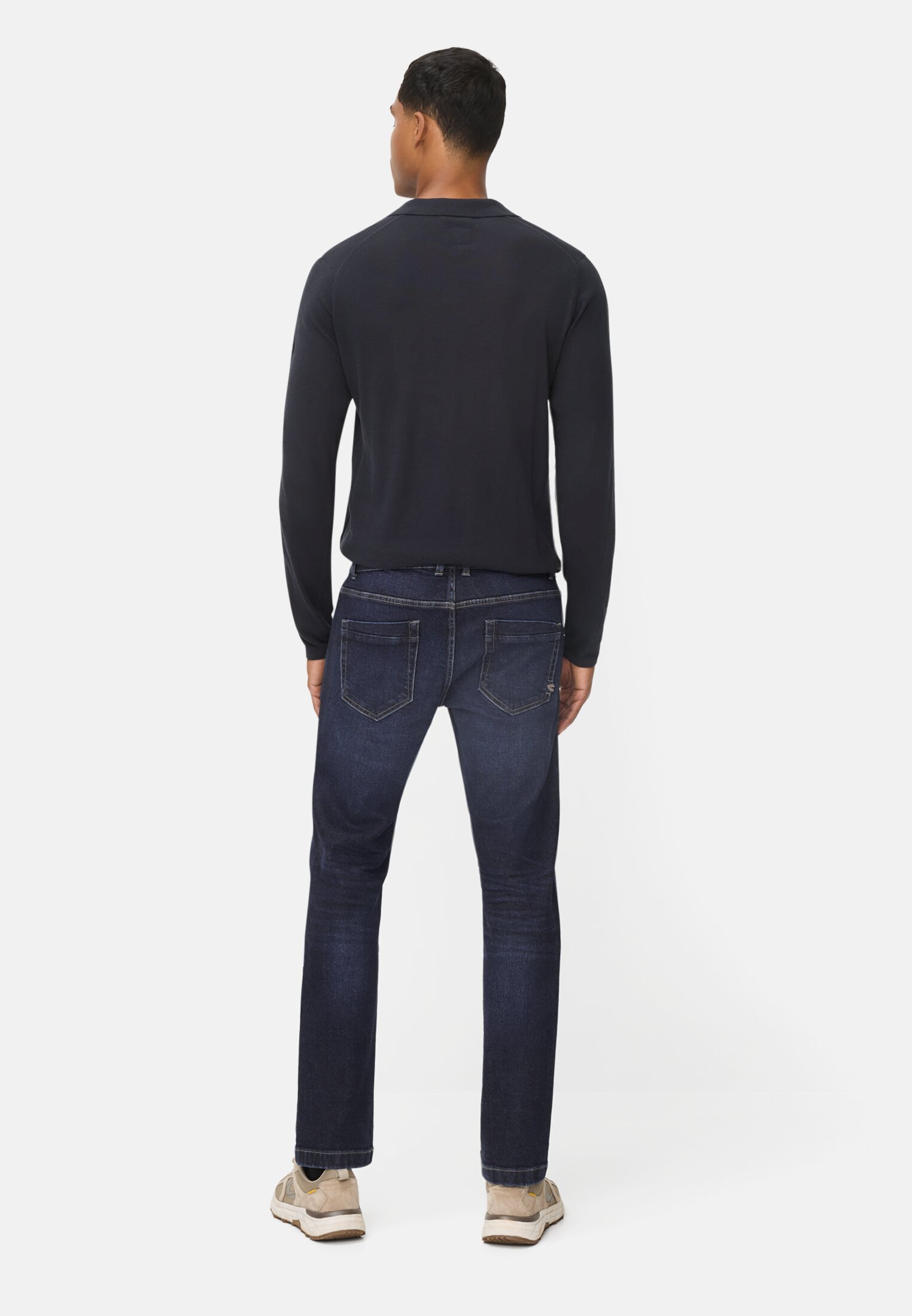 Men fleXXXactive® Denim 5-Pkt Slim Fit Indigo blue worn back