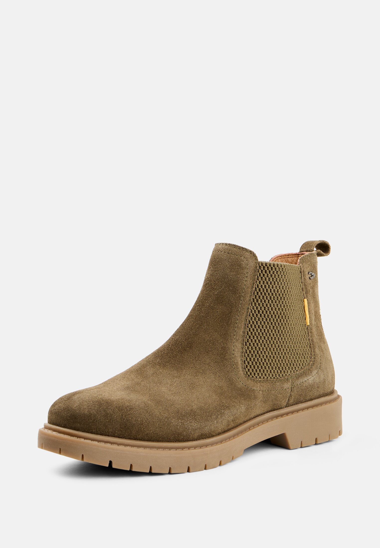 Women Chelsea boot made of genuine leather frontal back