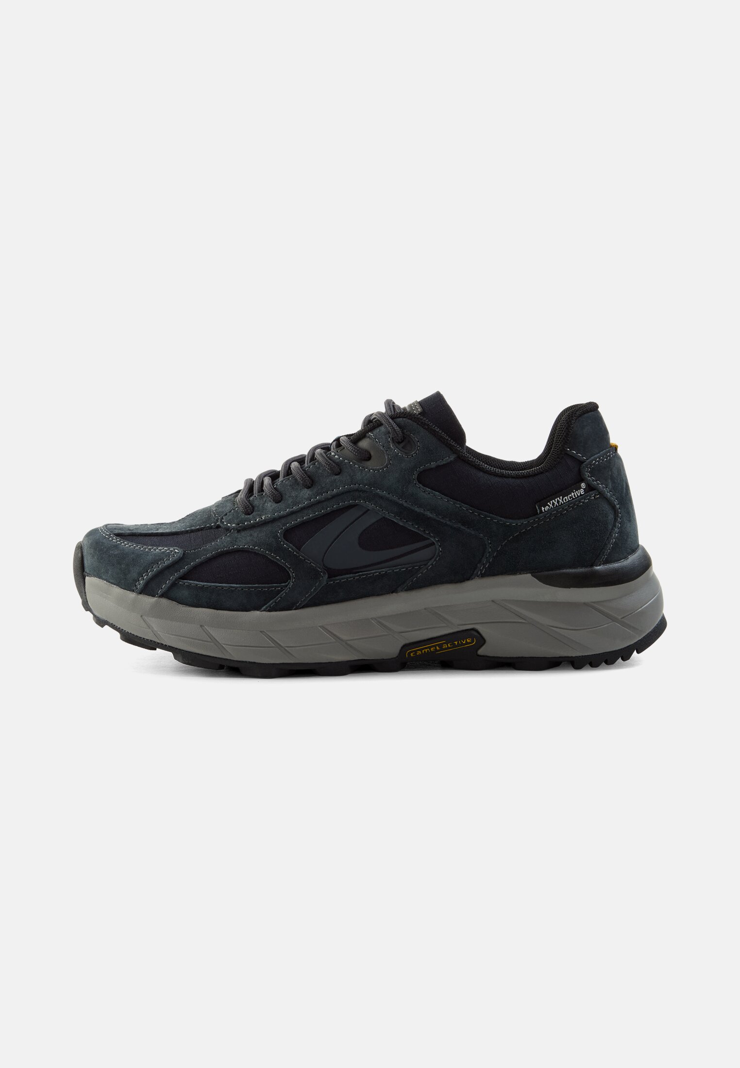 Men Sneakers made of nubuck leather Navy blue frontal front