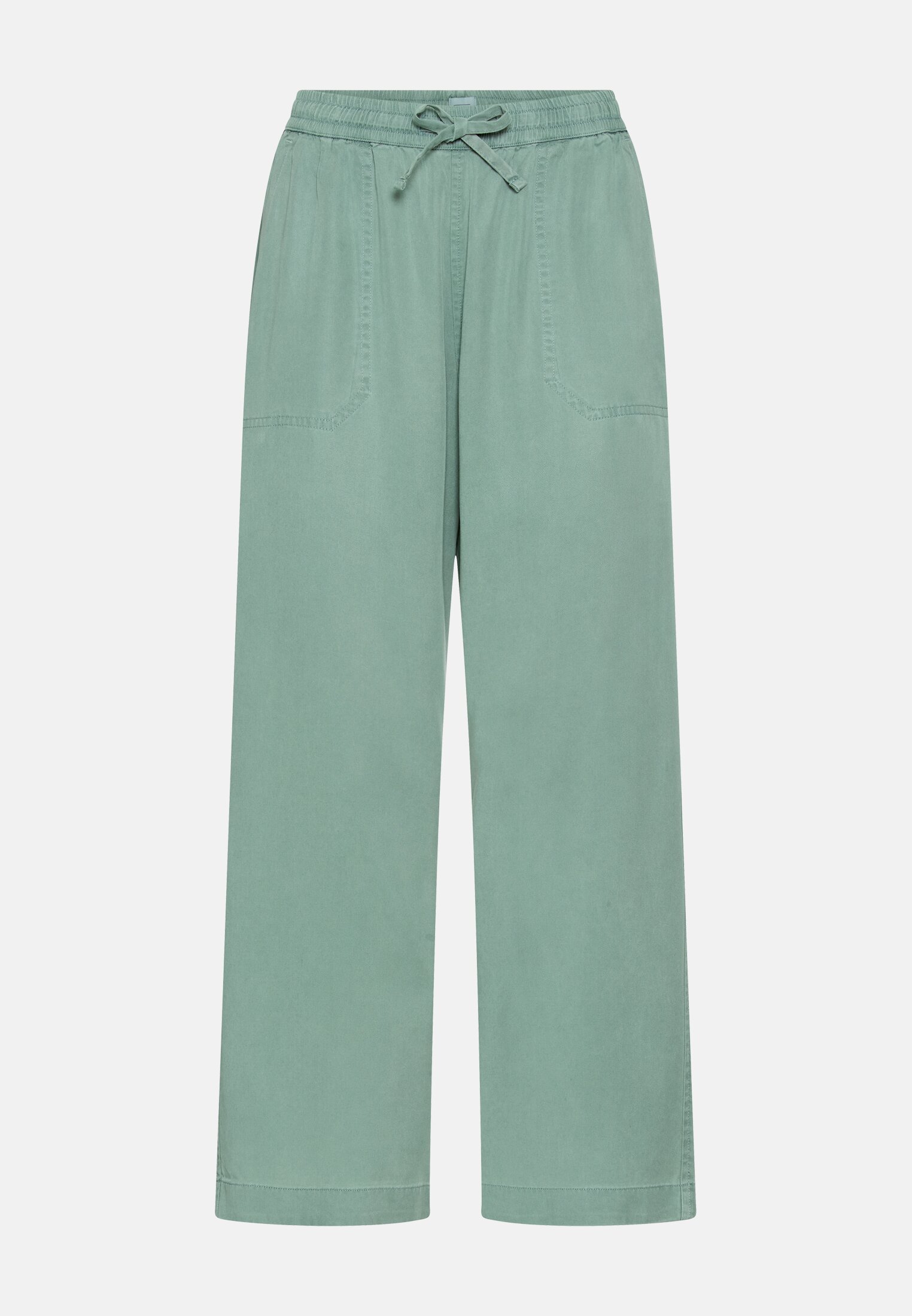 Damen Culotte mit Tunnelzug Jadeblau frontal vorn