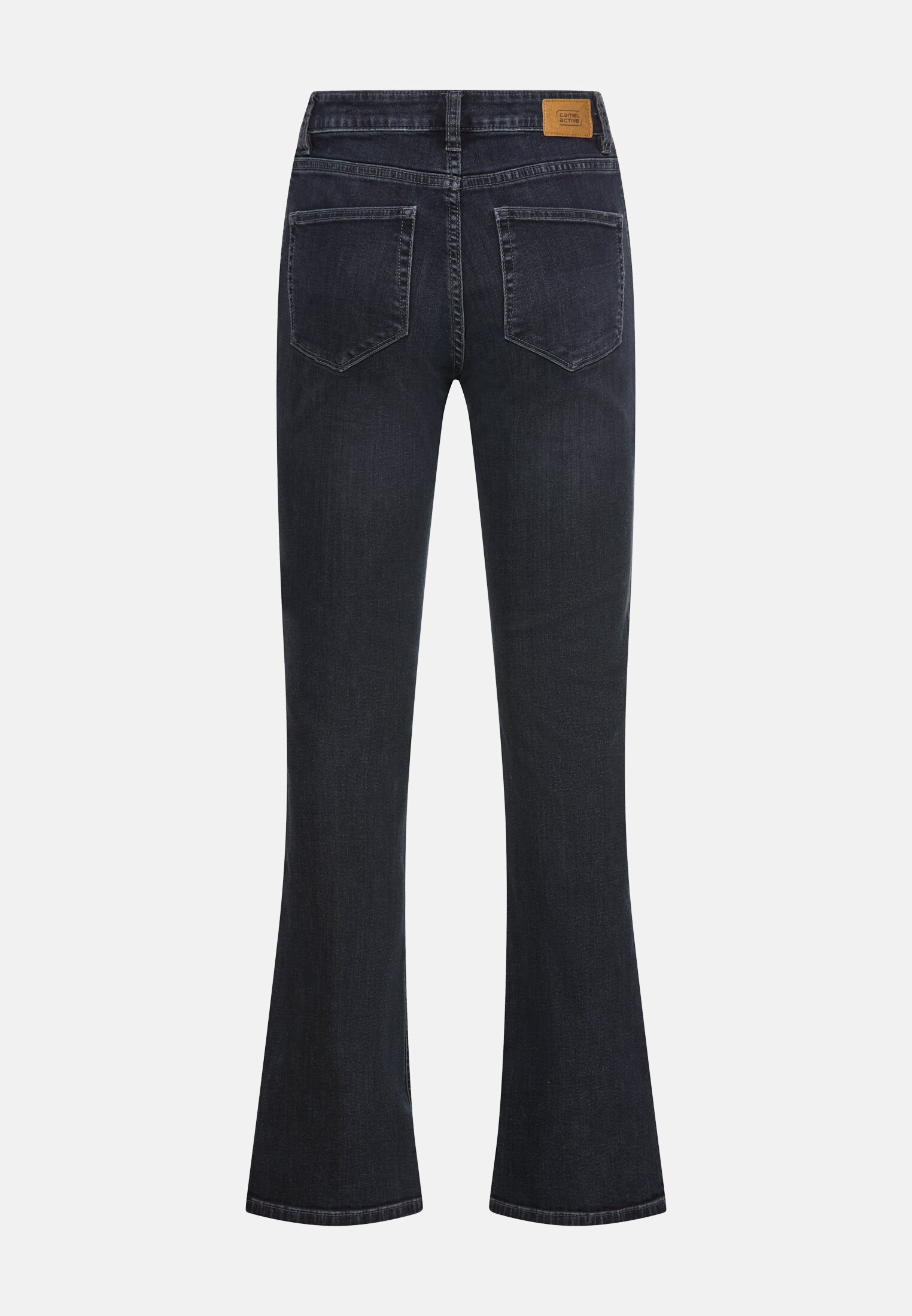 Women Bootcut Jeans Dark Blue frontal back