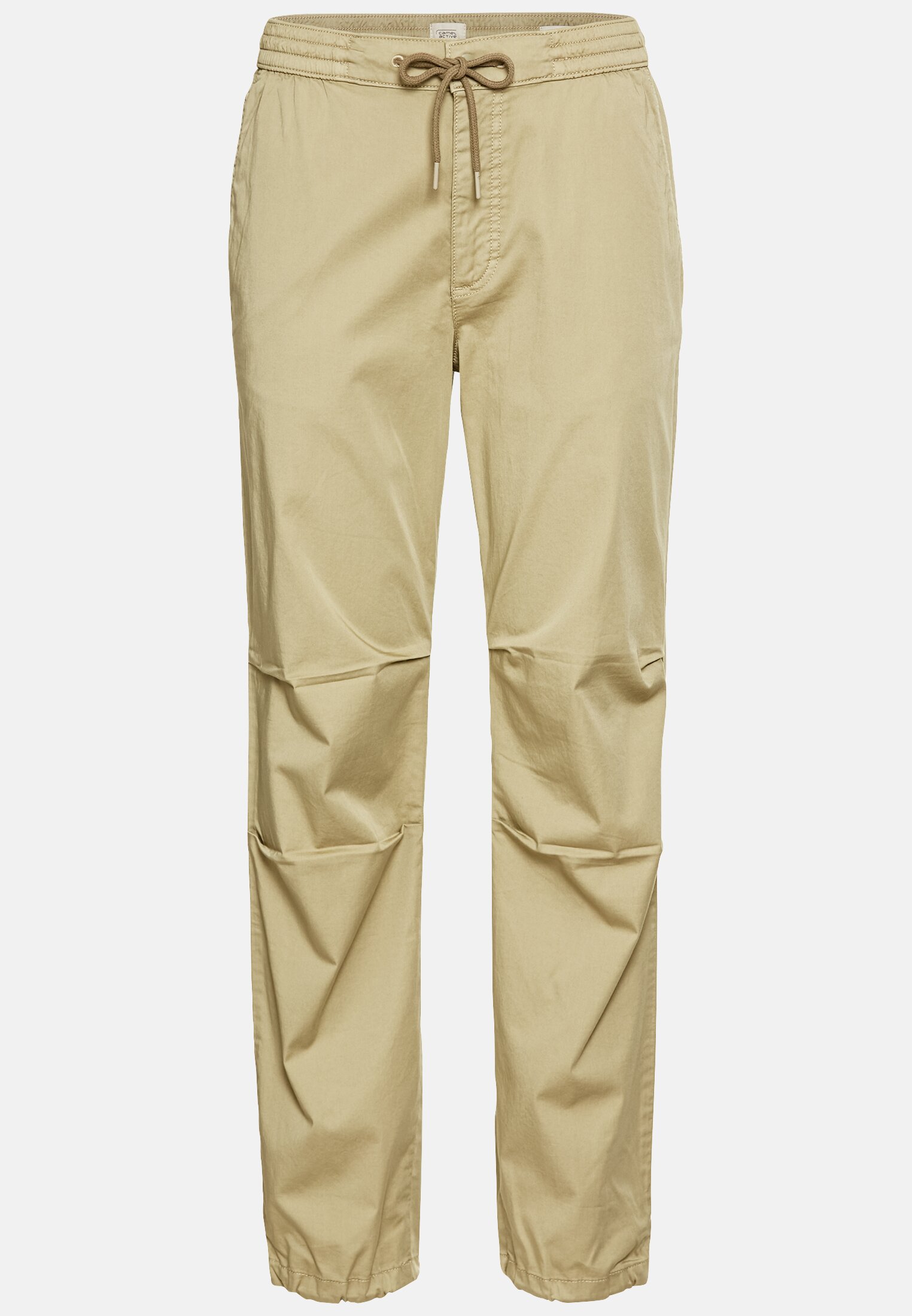 MI_377495-5F86-19_0G-00 Women Casual pants made from a cotton blend Beige frontal front
