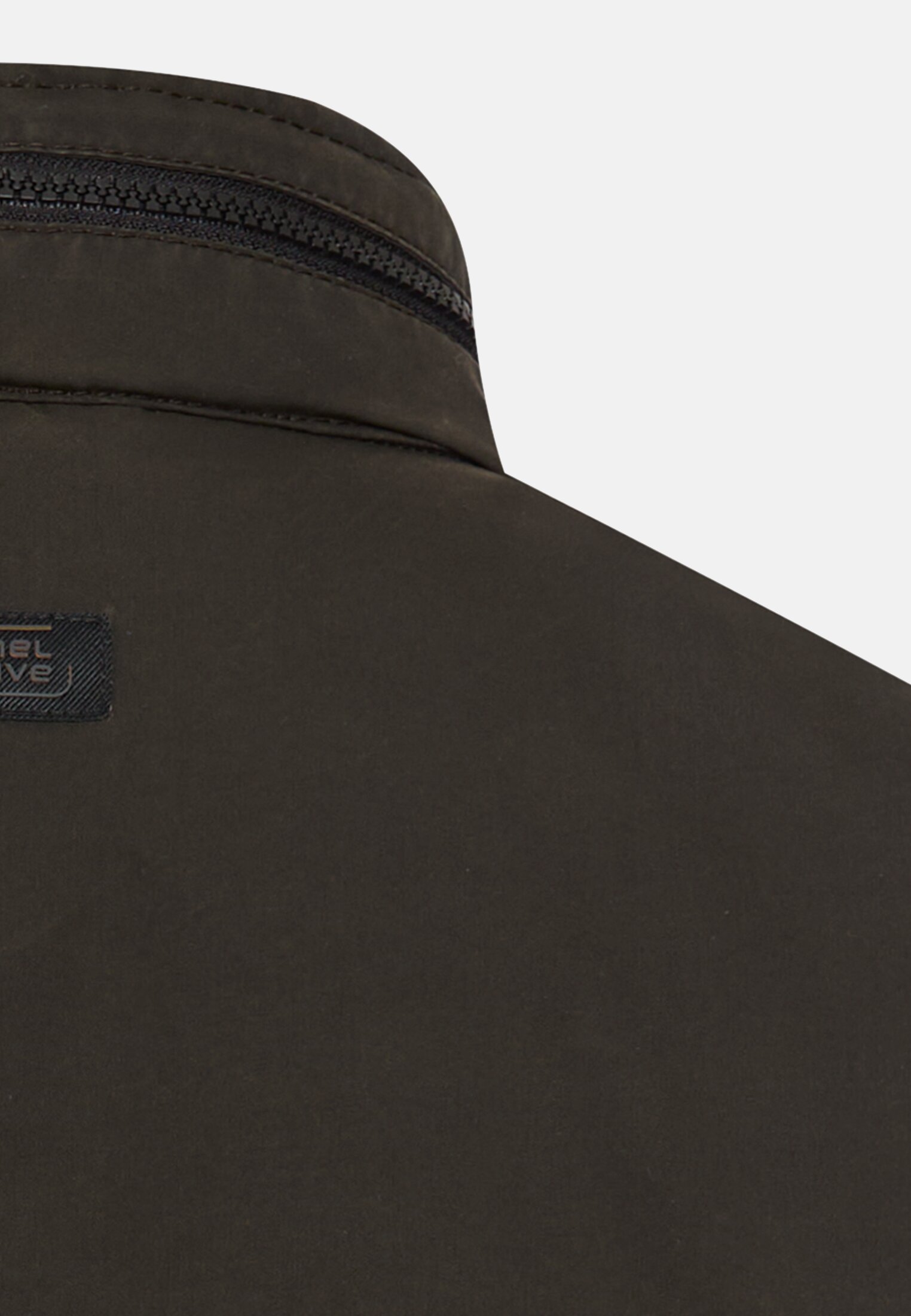 Herren Field Jacket mit verstallbarem Bund Braun hinten nah