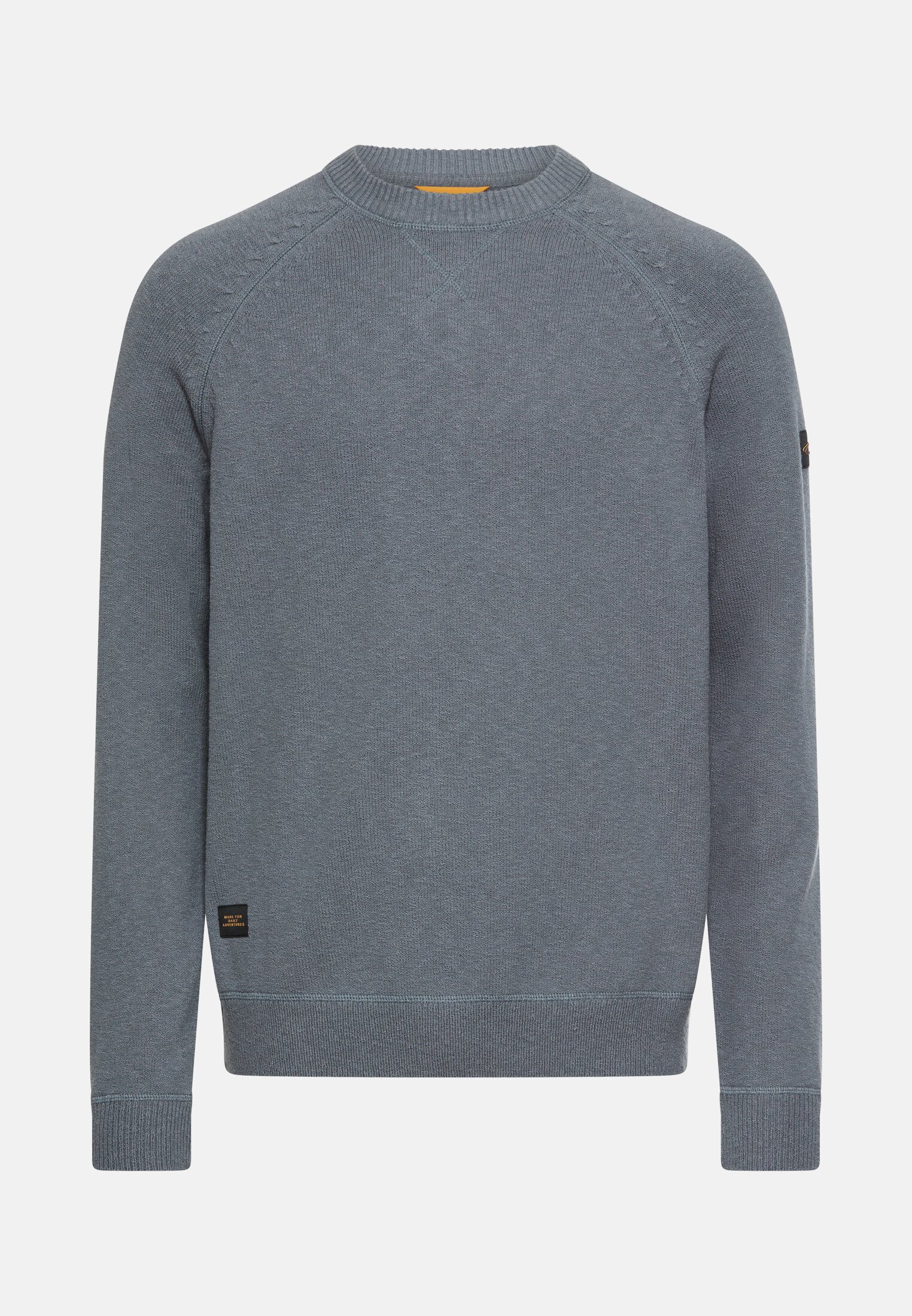 Heren Trui met ronde hals Blauw frontaal voor