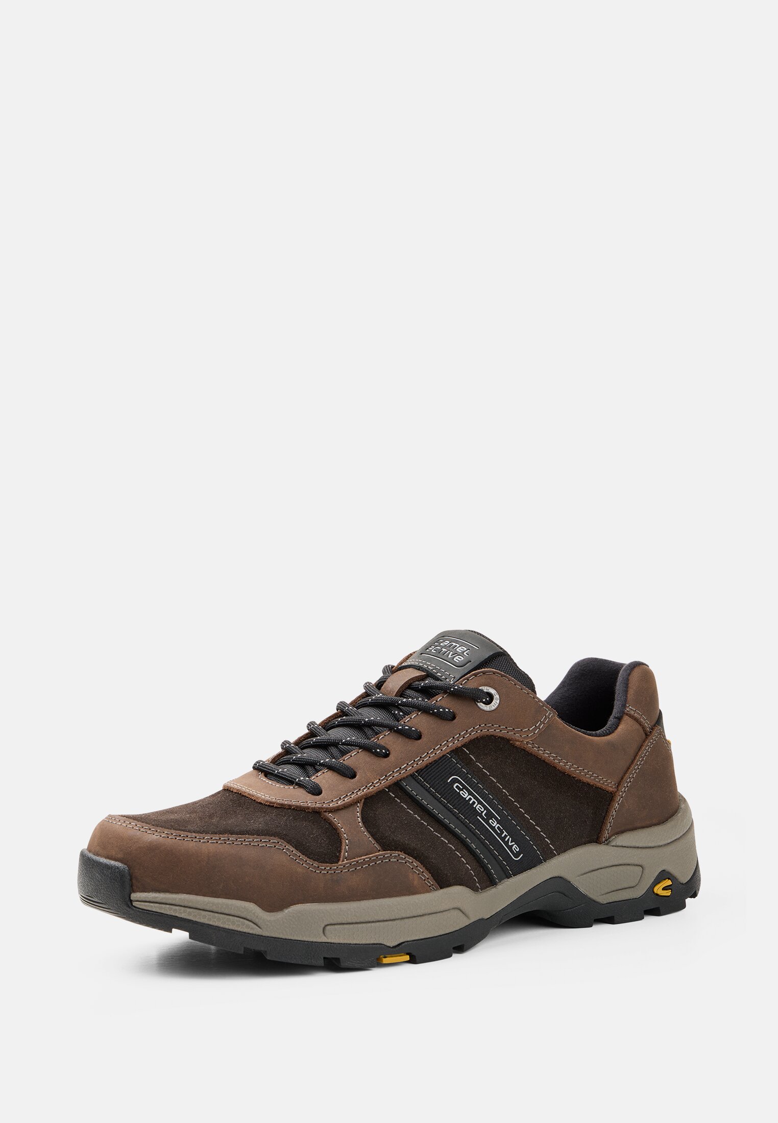 Herren EVOLUTION Sneaker aus echtem Leder Braun frontal hinten