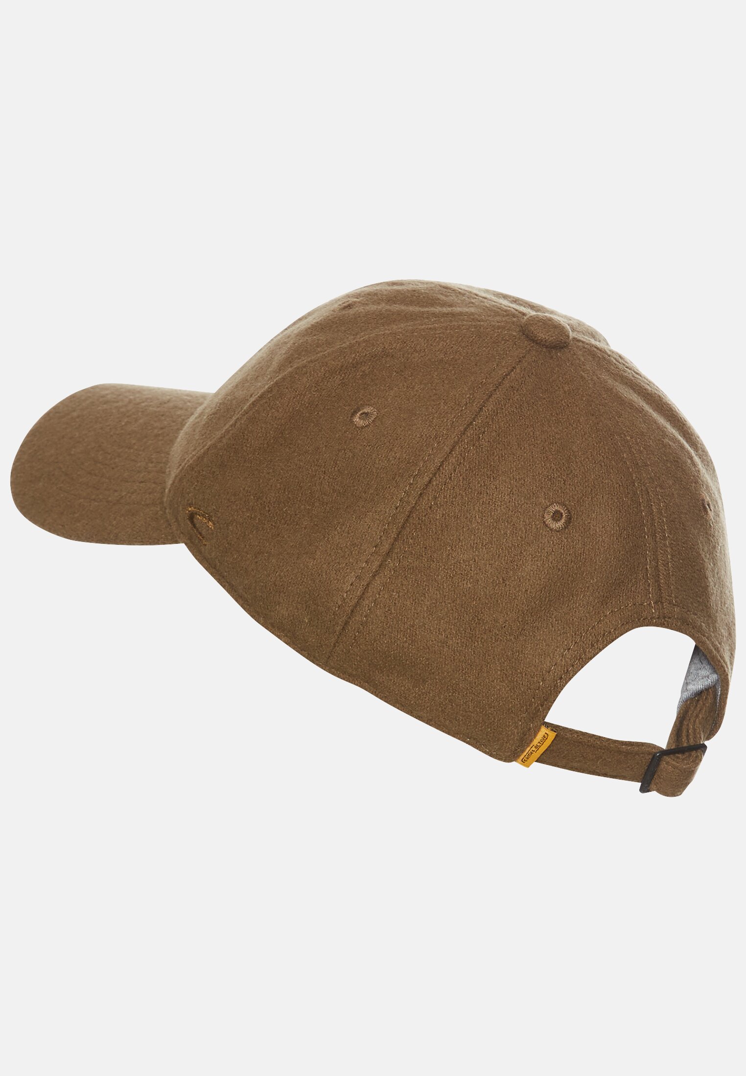 Men Baseball cap made from a wool blend Brown frontal back
