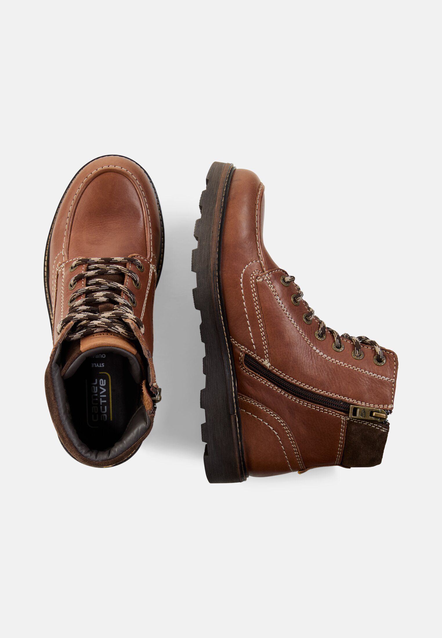 MI_55OUA02-0481-320_1G-00 Herren OURAY Boot aus Leder Braun frontal oben