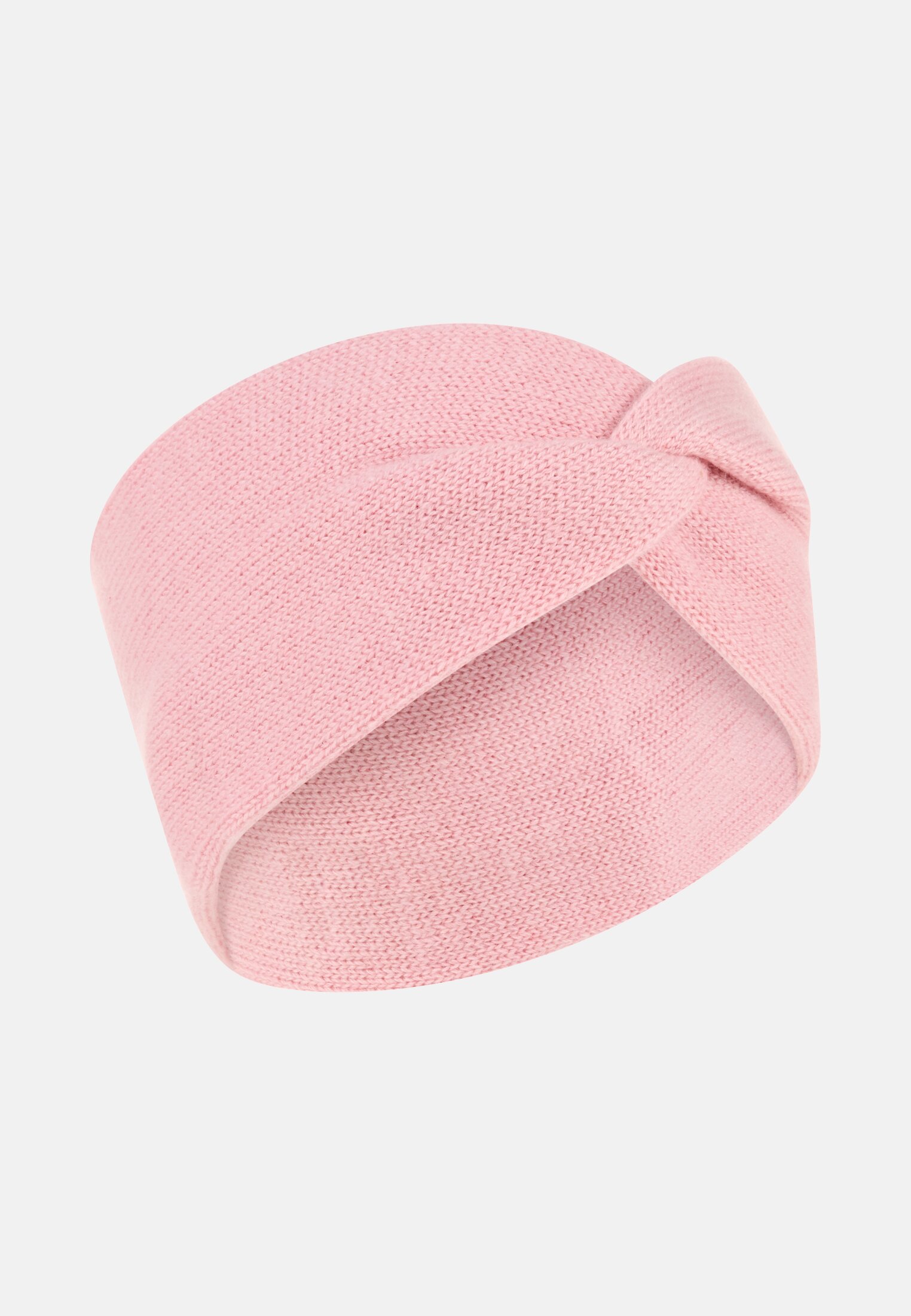 Women Headband made of pure cashmere Pink frontal front