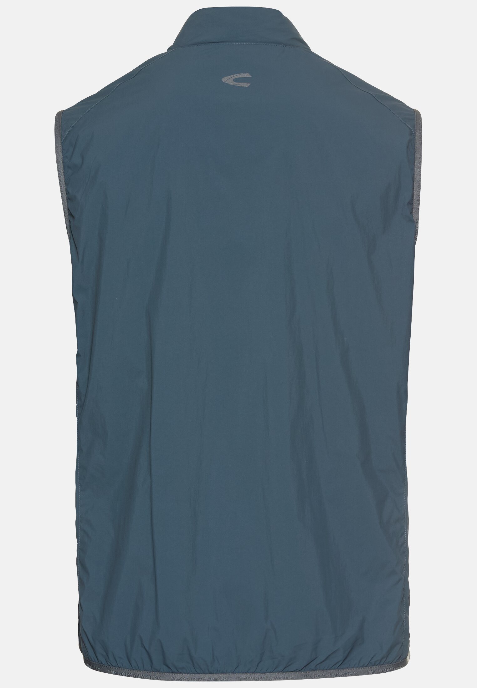 Herren Weste aus reinem Polyamid Tintenblau frontal hinten