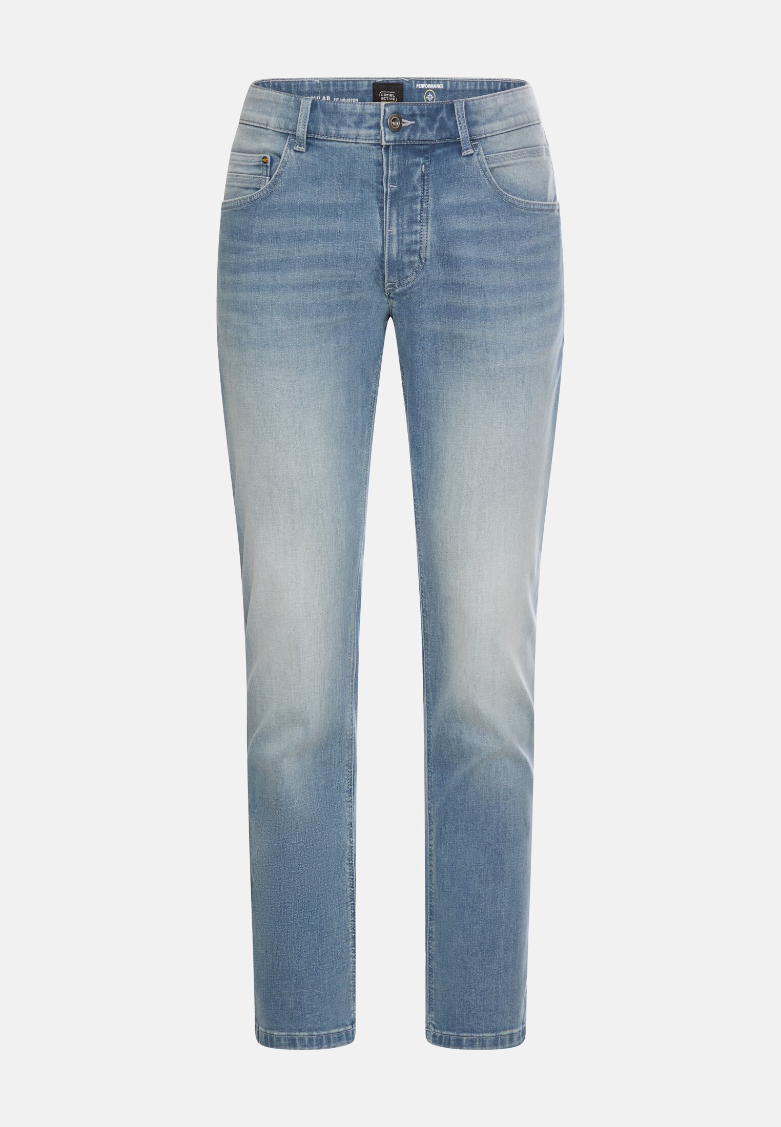 Heren fleXXXactive© Regular fit jeans in 5-pocketdesign frontaal voor