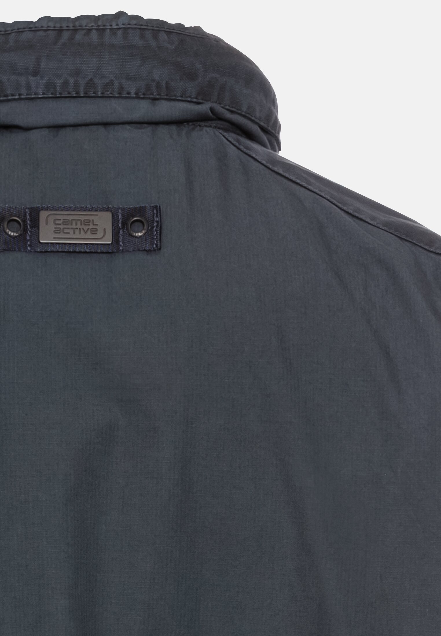 Men Field jacket made from pure cotton Blue close back